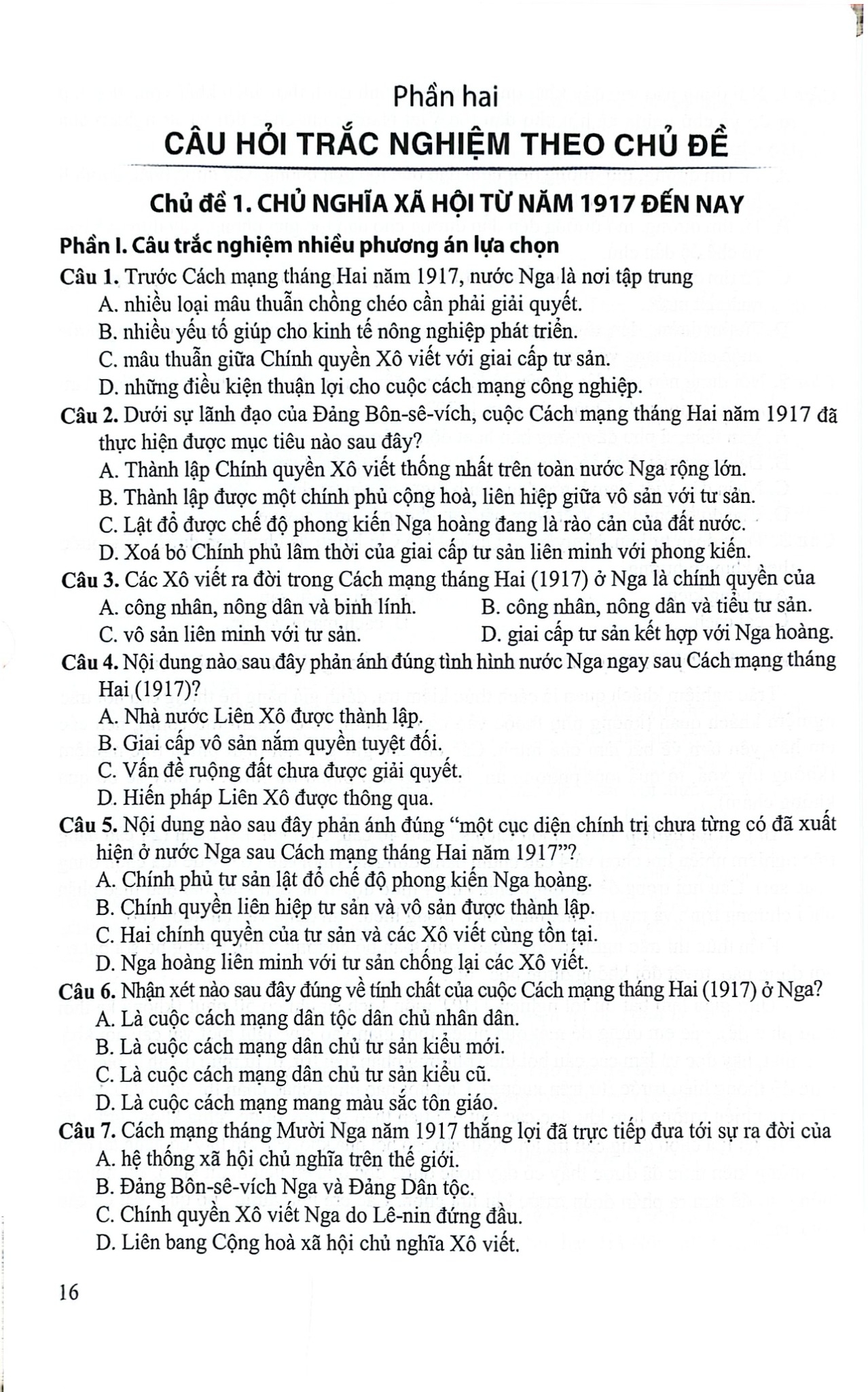 Ôn Luyện Trắc Nghiệm Thi Tốt Nghiệp Trung Học Phổ Thông Môn Lịch Sử - Nguyễn Mạnh Hưởng (Chủ biên)
