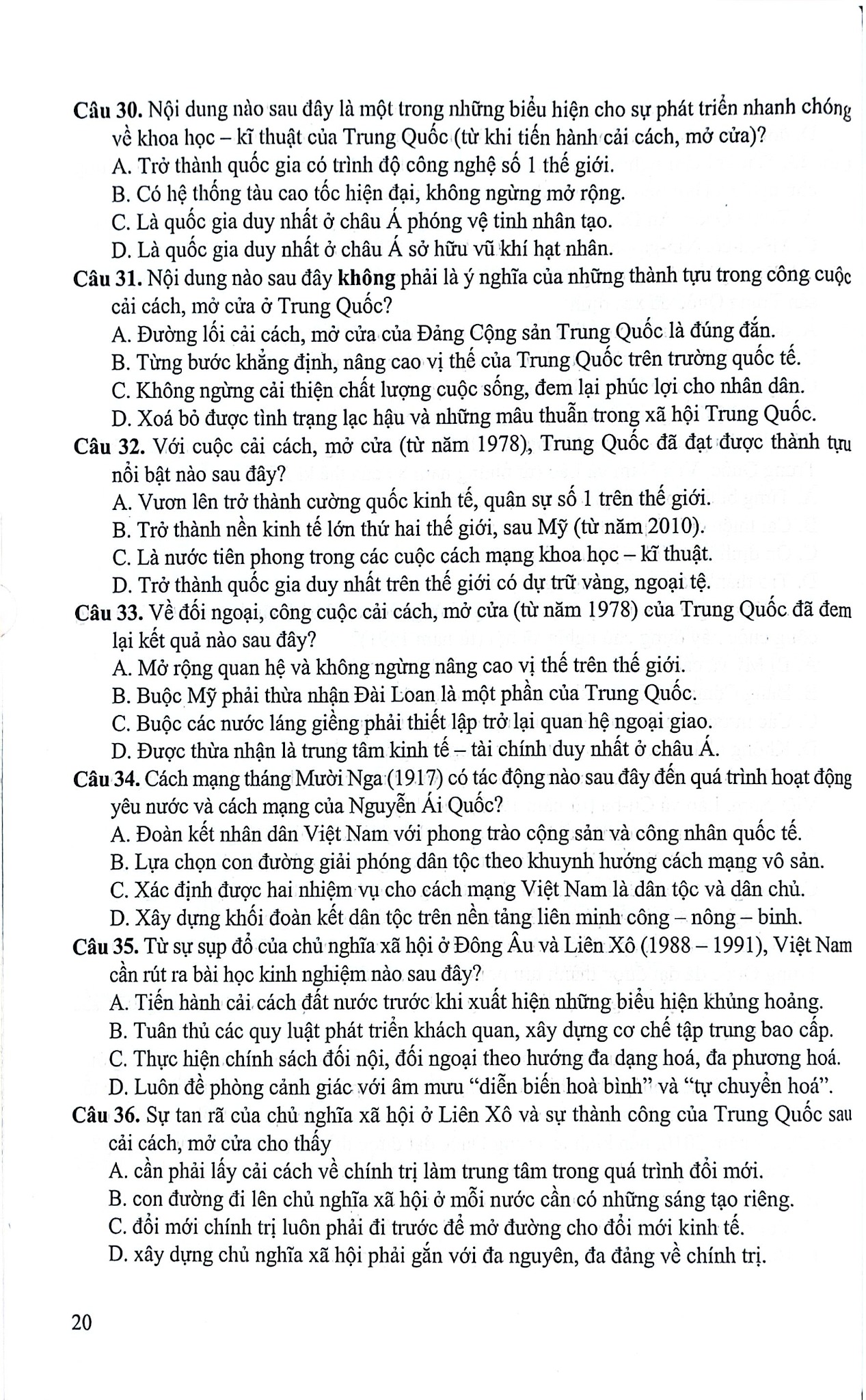 Ôn Luyện Trắc Nghiệm Thi Tốt Nghiệp Trung Học Phổ Thông Môn Lịch Sử - Nguyễn Mạnh Hưởng (Chủ biên)