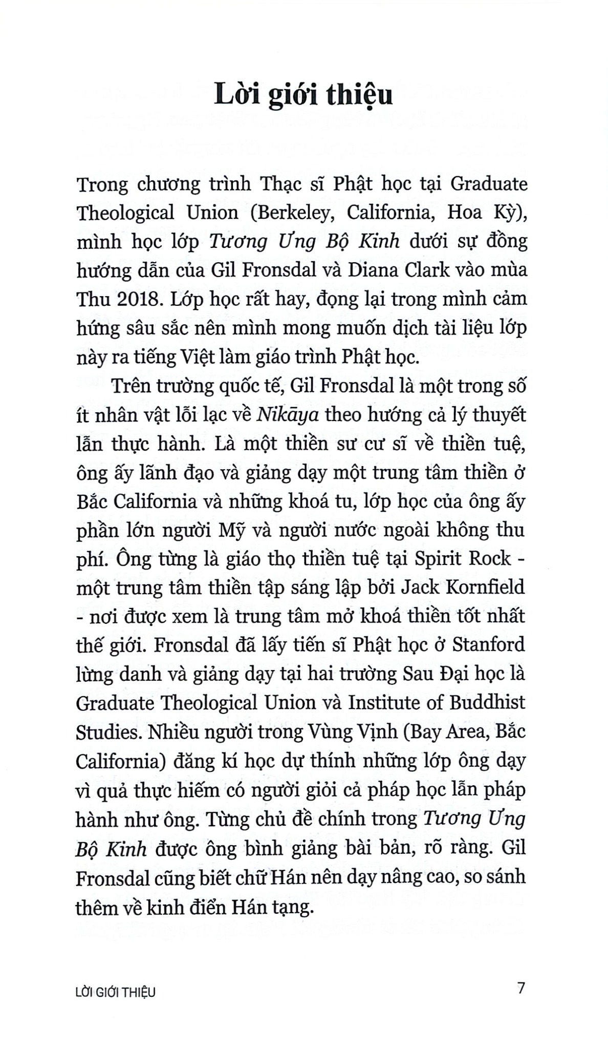 Bình Giảng Tương Ưng Bộ Kinh - 
Gil Fronsdal