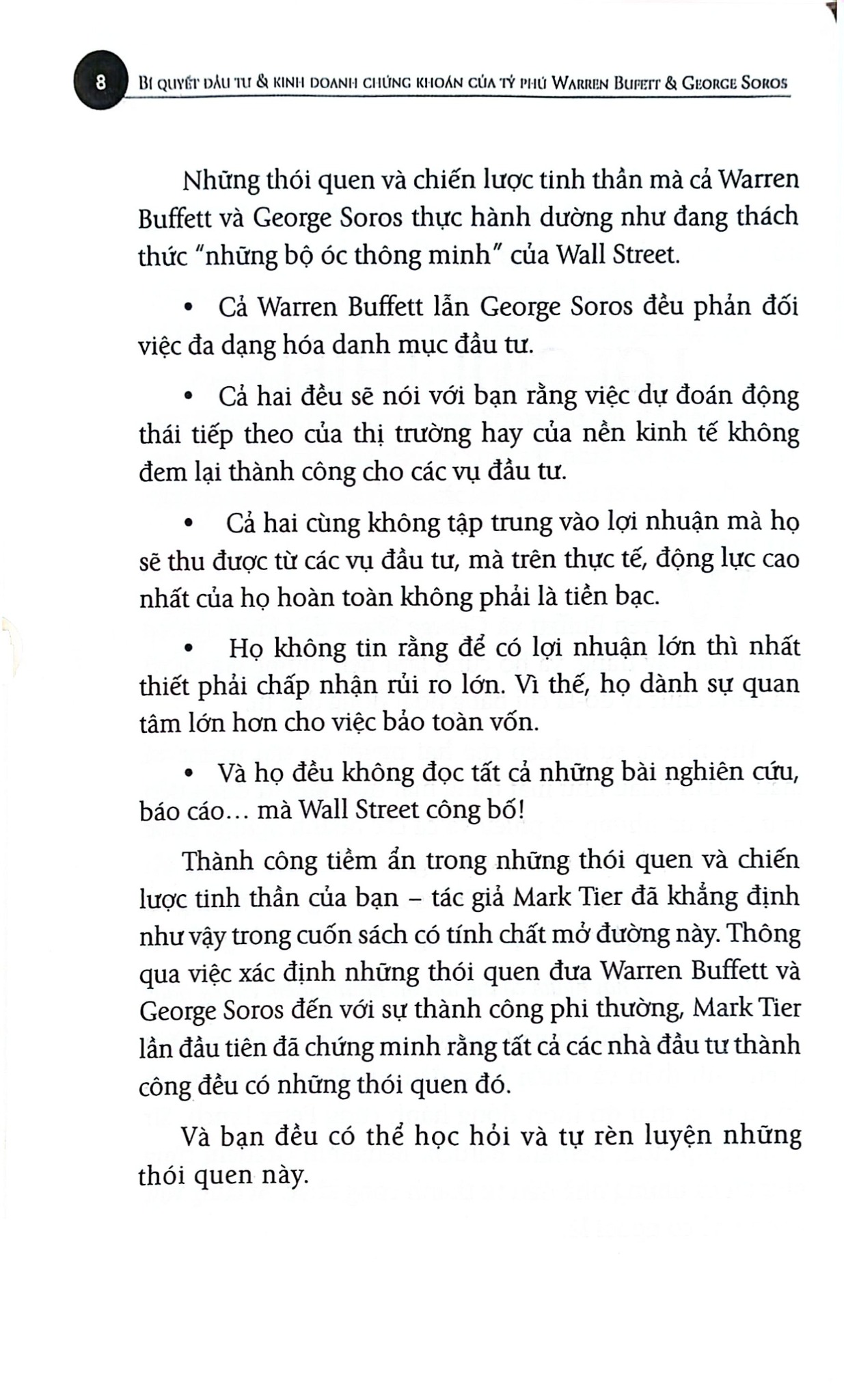 Bí Quyết Đầu Tư Và Kinh Doanh Chứng Khoán Của Tỷ Phú Warren Buffett Và George Soros - 
Mark Tier