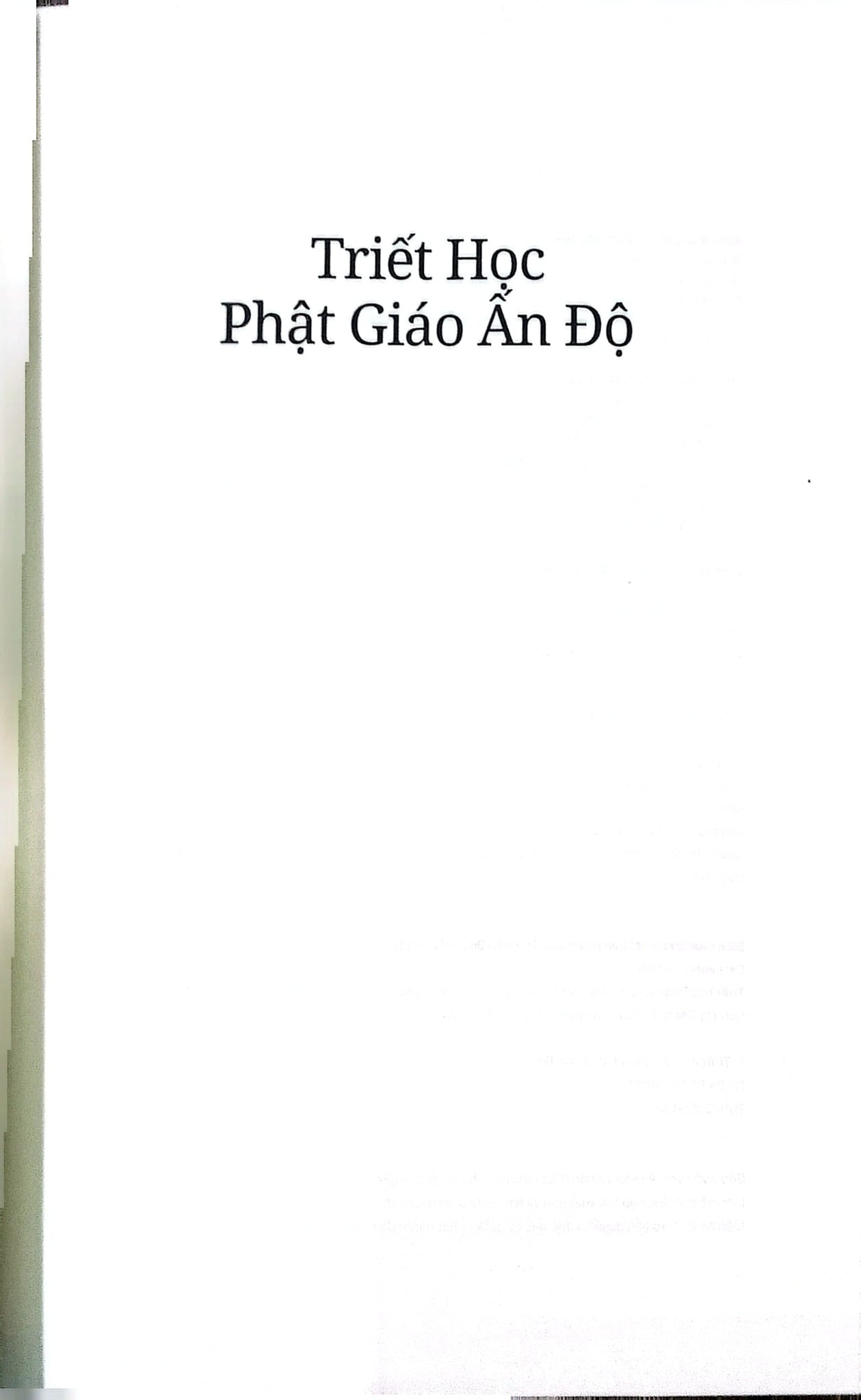 Triết Học Phật Giáo Ấn Độ - Amber Carpente
