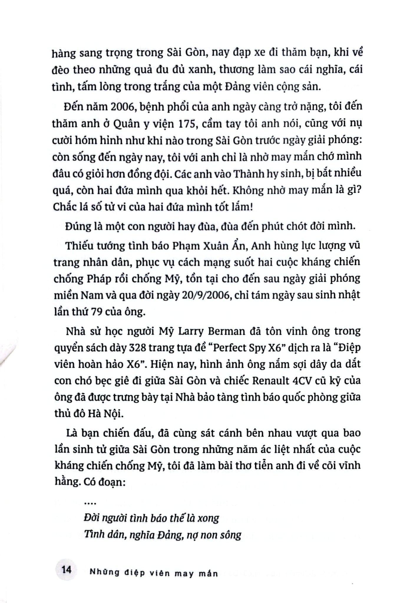 Những Điệp Viên May Mắn - Nguyễn Văn Tàu