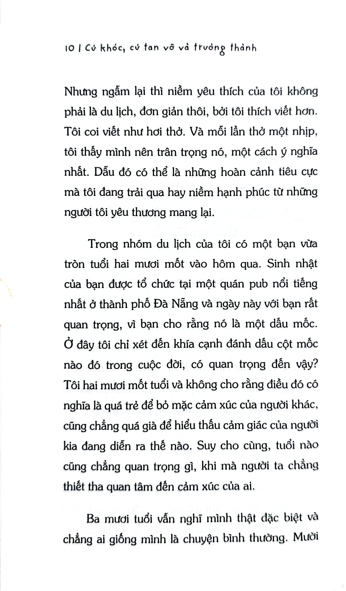 Cứ Khóc, Cứ Tan Vỡ Và Trưởng Thành - Yến Nhi