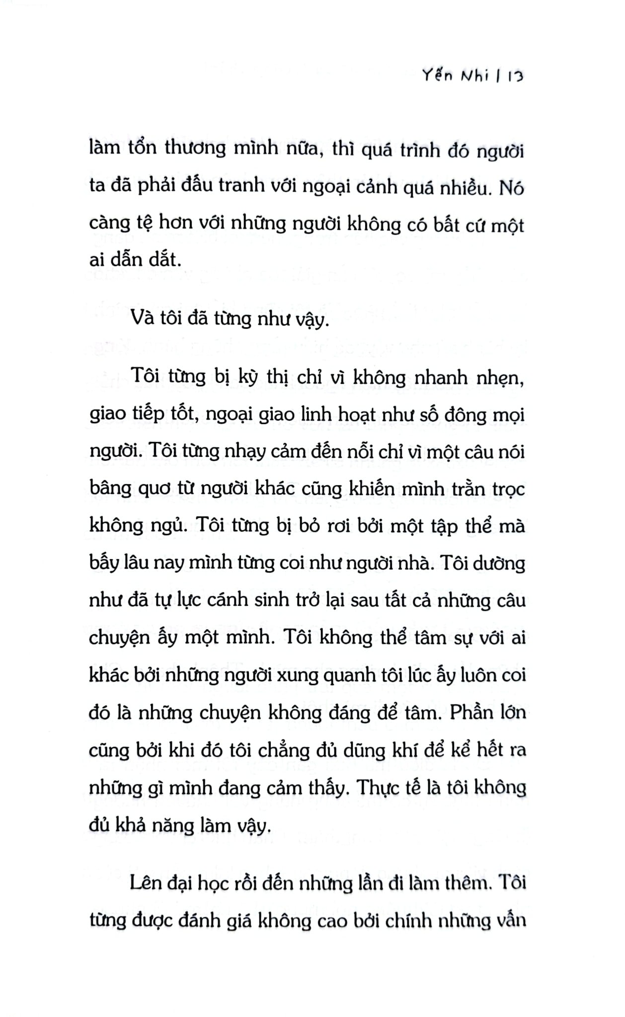 Cứ Khóc, Cứ Tan Vỡ Và Trưởng Thành - Yến Nhi