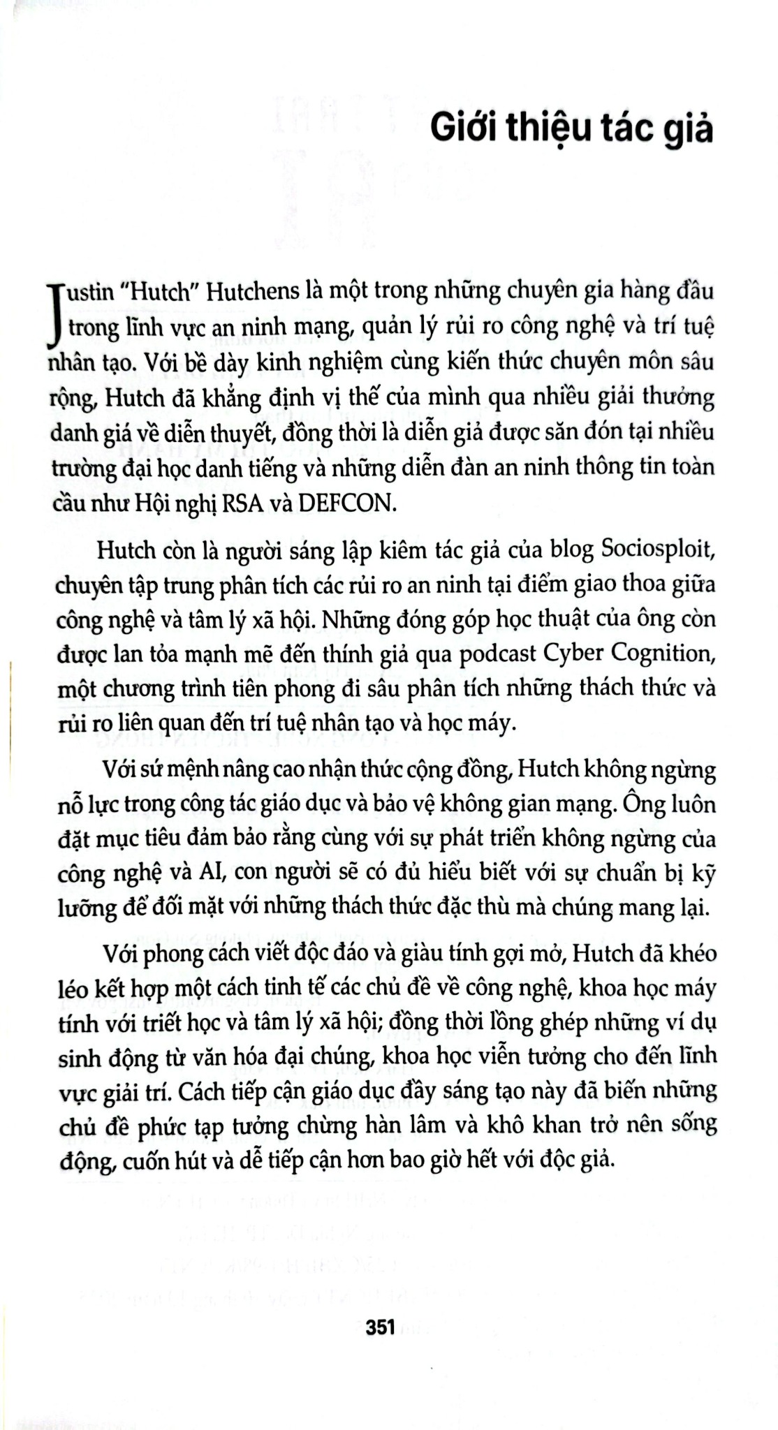 Mặt Trái  Của AI - Nghệ Thuật Ngụy Trang Bằng Ngôn Từ - Justin Hutchens