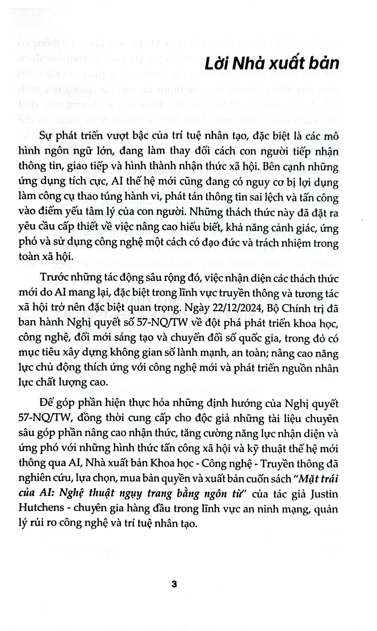 Mặt Trái  Của AI - Nghệ Thuật Ngụy Trang Bằng Ngôn Từ - Justin Hutchens