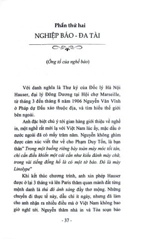  Học Giả Nguyễn Văn Vĩnh - Chuyện Nghiệp, Chuyện Đời - Khúc Hà Linh 