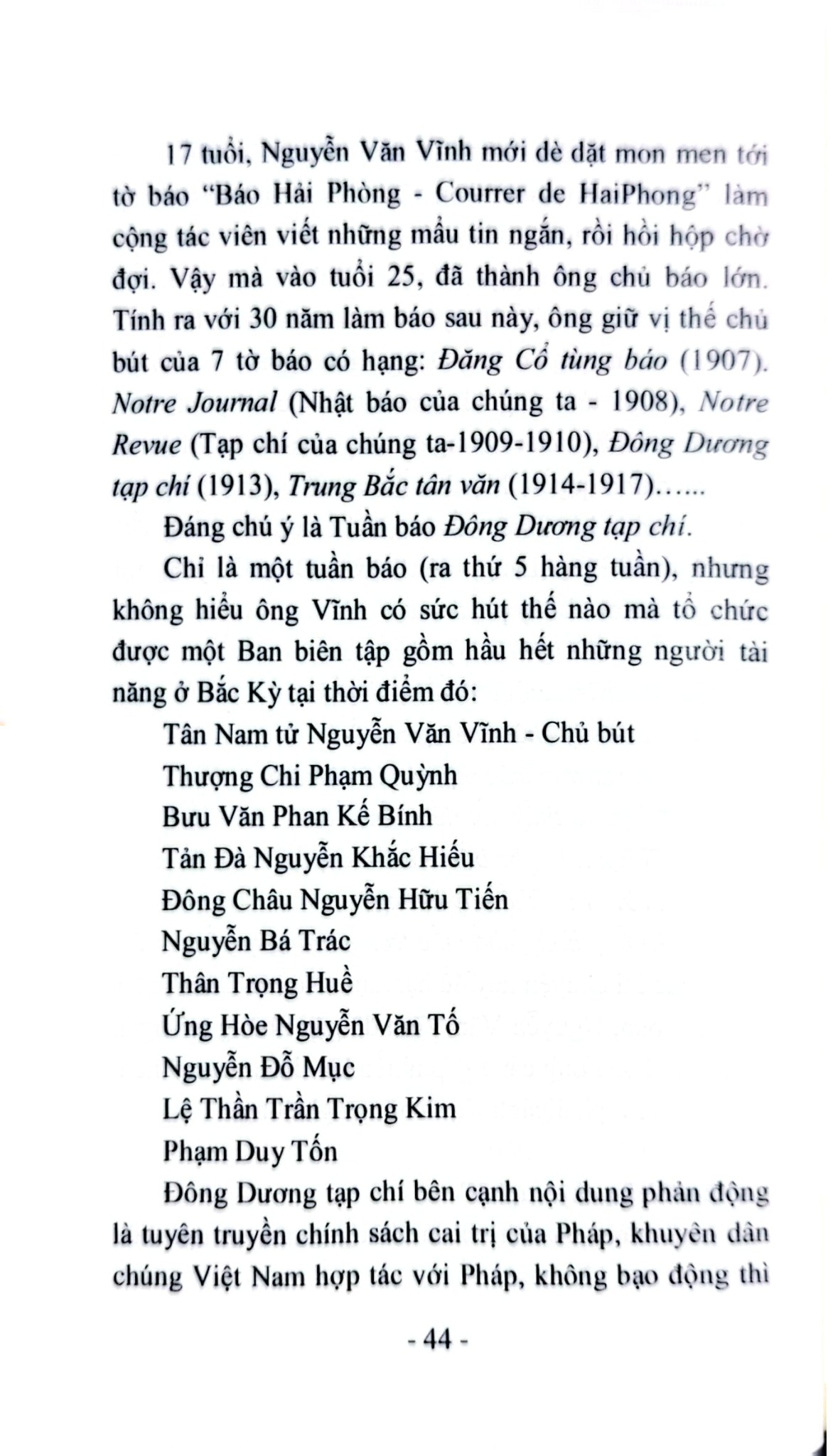 Học Giả Nguyễn Văn Vĩnh - Chuyện Nghiệp, Chuyện Đời - Khúc Hà Linh