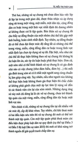  Tư Vấn, Phổ Biến Và Áp Dụng Pháp Luật - Dân Sự (Phong Tục Tập Quán Và Một Số Vấn Đề Sinh Kế) - TS. Kiều Thị Thùy Linh 