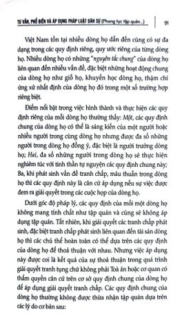  Tư Vấn, Phổ Biến Và Áp Dụng Pháp Luật - Dân Sự (Phong Tục Tập Quán Và Một Số Vấn Đề Sinh Kế) - TS. Kiều Thị Thùy Linh 