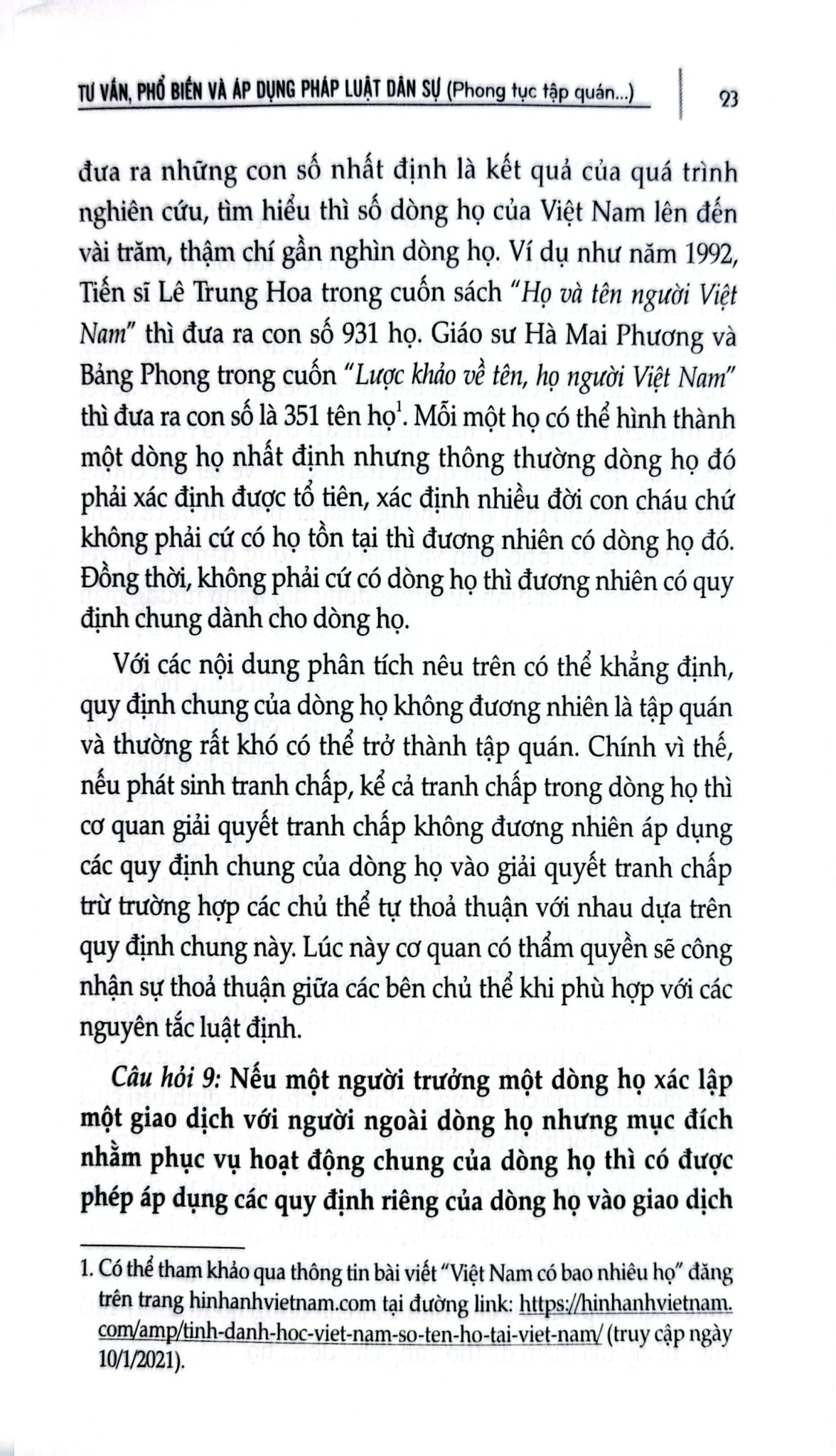 Tư Vấn, Phổ Biến Và Áp Dụng Pháp Luật - Dân Sự (Phong Tục Tập Quán Và Một Số Vấn Đề Sinh Kế) - TS. Kiều Thị Thùy Linh