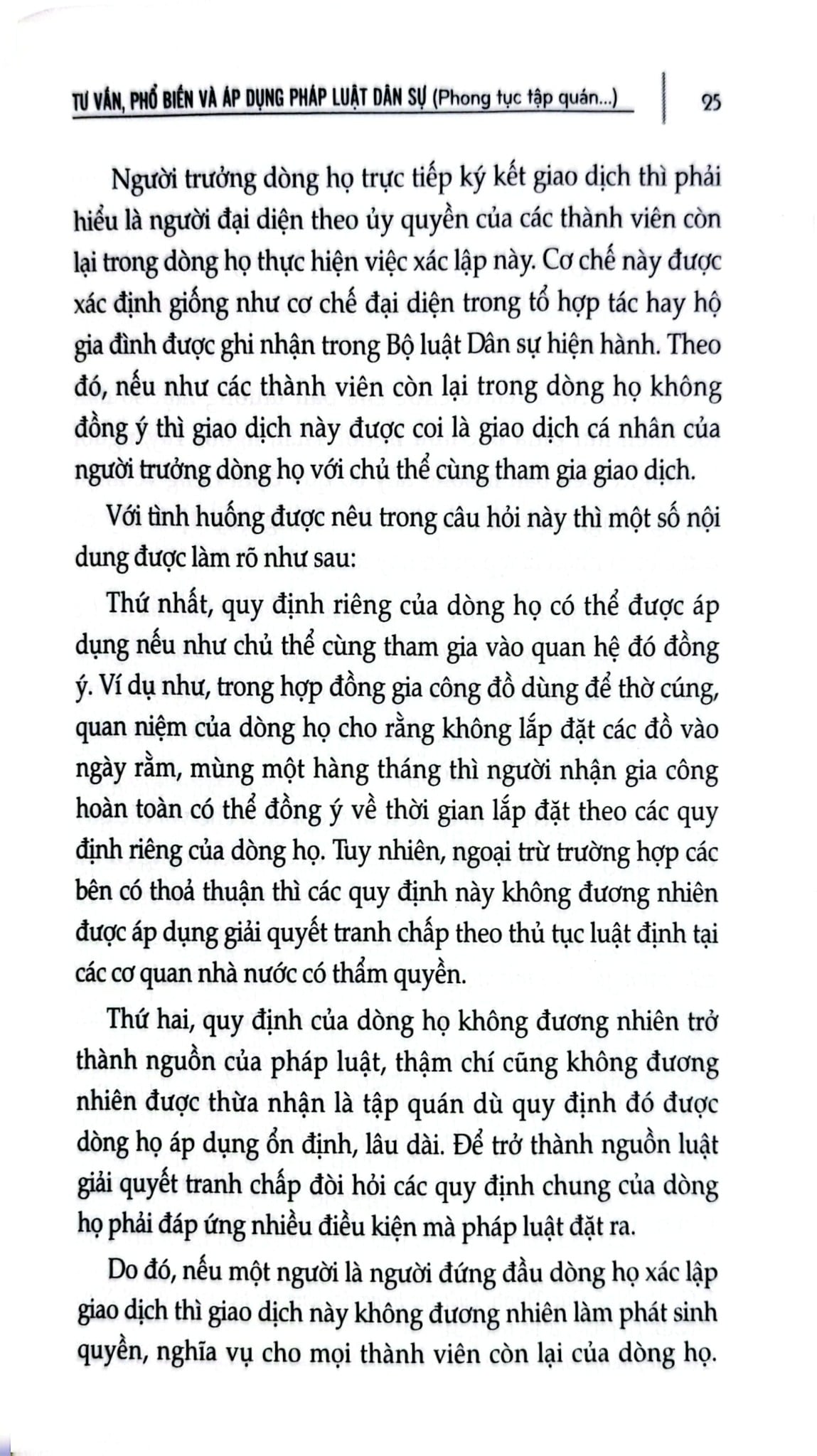 Tư Vấn, Phổ Biến Và Áp Dụng Pháp Luật - Dân Sự (Phong Tục Tập Quán Và Một Số Vấn Đề Sinh Kế) - TS. Kiều Thị Thùy Linh