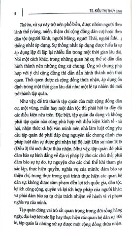  Tư Vấn, Phổ Biến Và Áp Dụng Pháp Luật - Dân Sự (Phong Tục Tập Quán Và Một Số Vấn Đề Sinh Kế) - TS. Kiều Thị Thùy Linh 