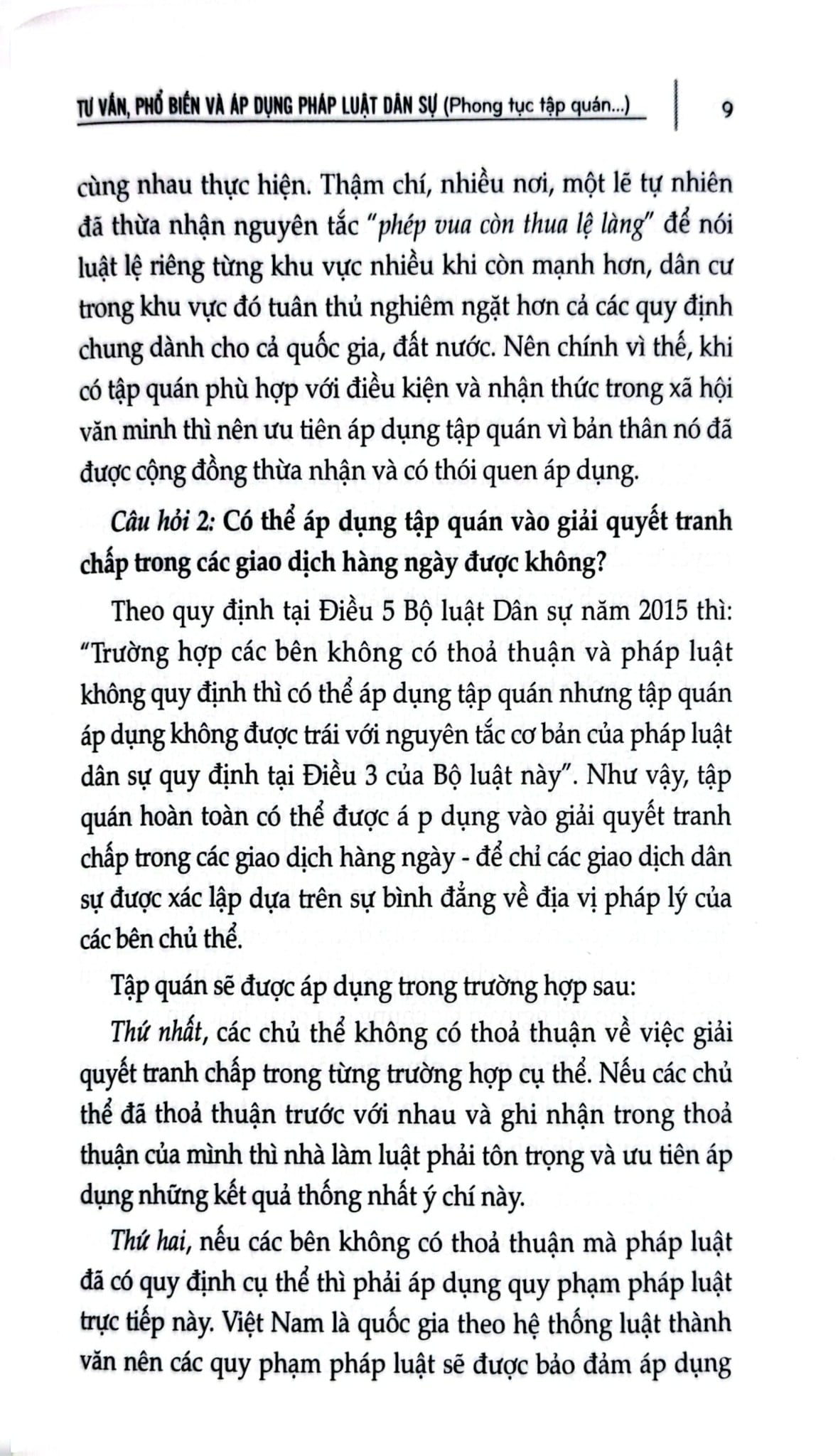 Tư Vấn, Phổ Biến Và Áp Dụng Pháp Luật - Dân Sự (Phong Tục Tập Quán Và Một Số Vấn Đề Sinh Kế) - TS. Kiều Thị Thùy Linh