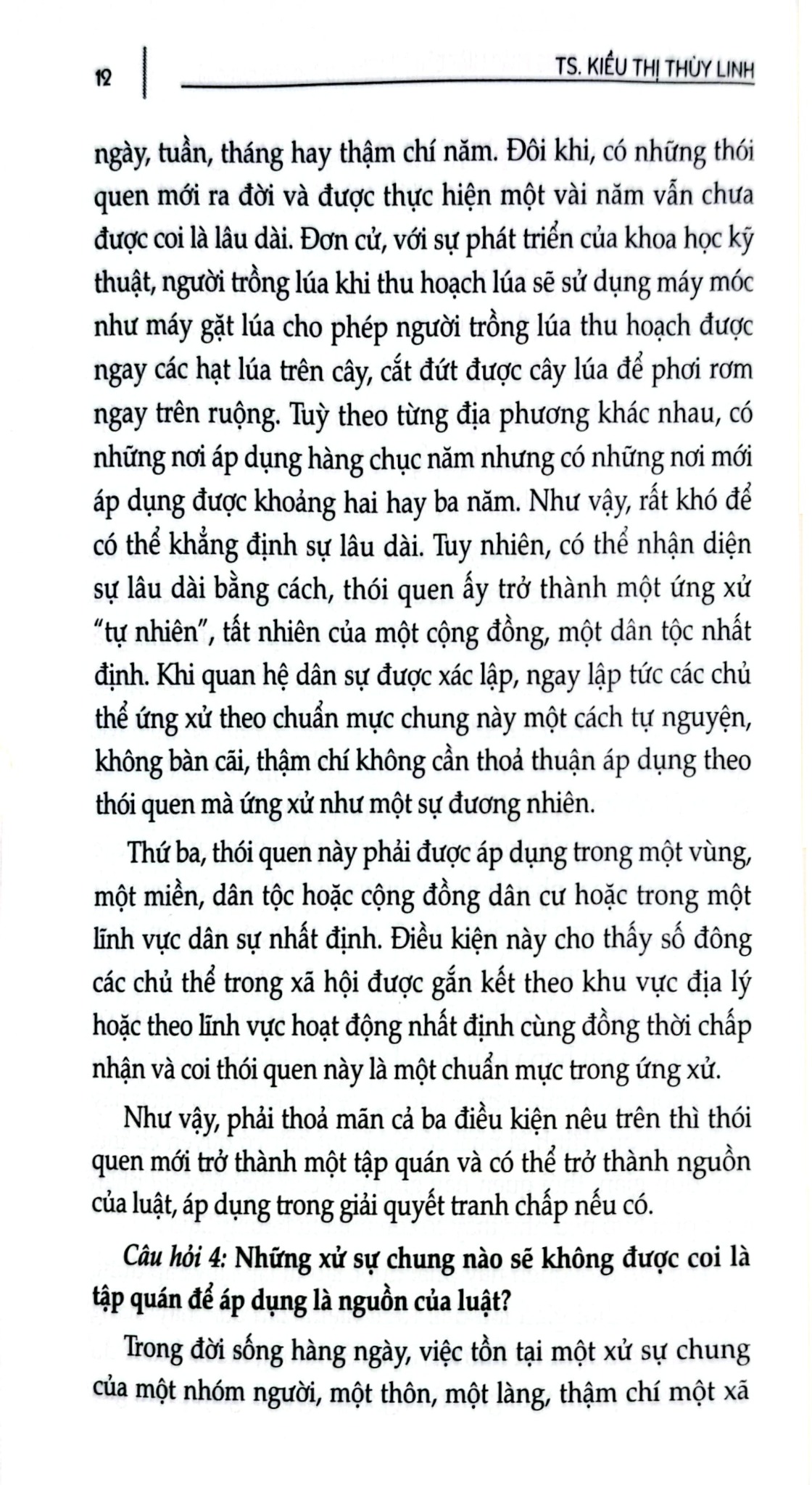 Tư Vấn, Phổ Biến Và Áp Dụng Pháp Luật - Dân Sự (Phong Tục Tập Quán Và Một Số Vấn Đề Sinh Kế) - TS. Kiều Thị Thùy Linh