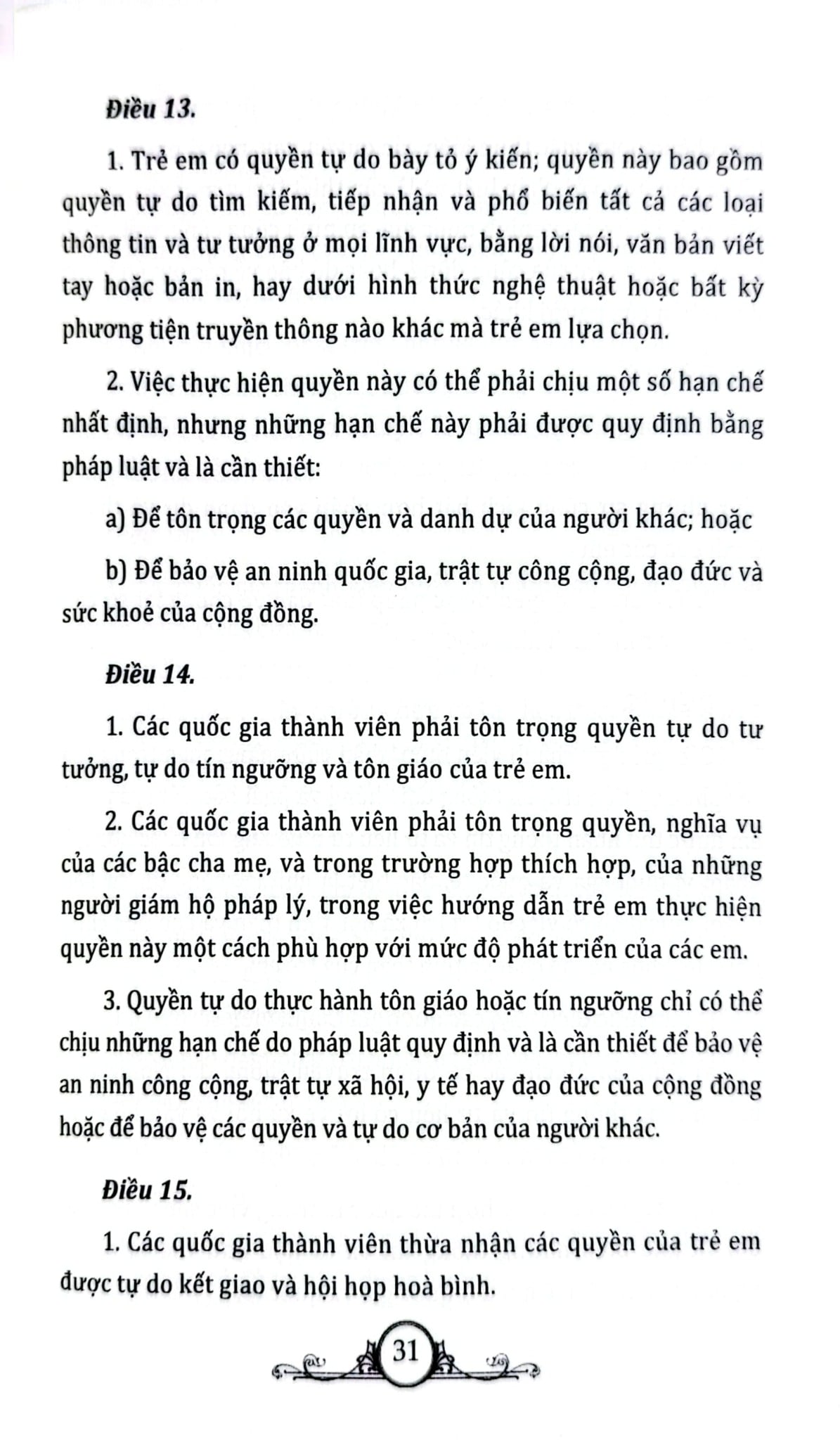 Các Quyền Cơ Bản Của Trẻ Em - Đăng Trường