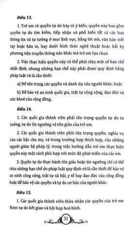  Các Quyền Cơ Bản Của Trẻ Em - Đăng Trường 
