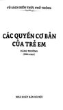  Các Quyền Cơ Bản Của Trẻ Em - Đăng Trường 