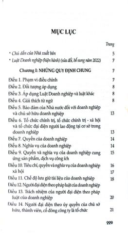 Luật Doanh Nghiệp (Hiện Hành) (Sửa Đổi, Bổ Sung Năm 2022) - Quốc hội 