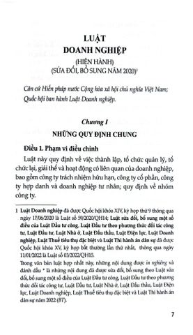  Luật Doanh Nghiệp (Hiện Hành) (Sửa Đổi, Bổ Sung Năm 2022) - Quốc hội 