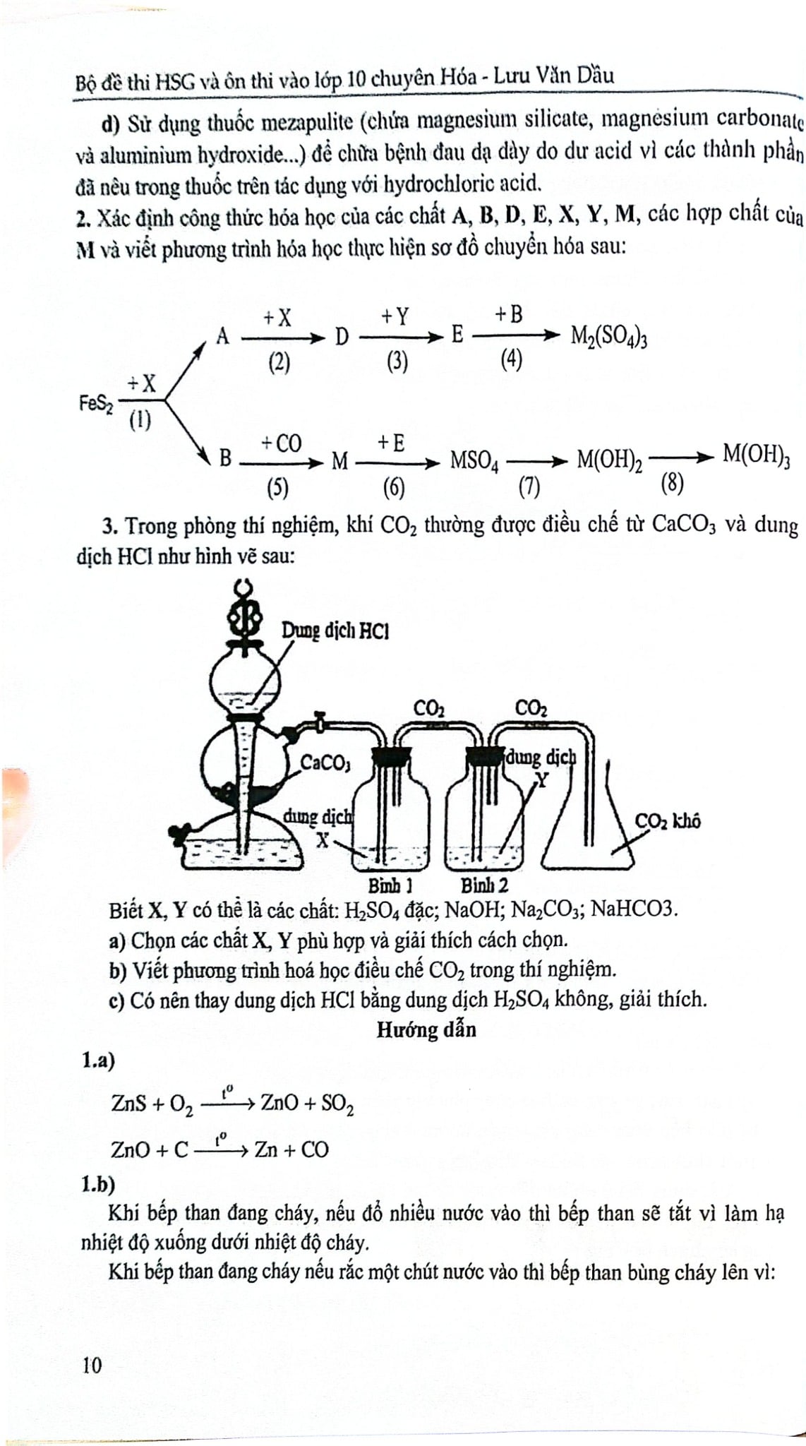 Bộ Đề Thi Học Sinh Giỏi Và Ôn Thi Vào Lớp 10 Chuyên Hóa - Lưu Văn Dầu