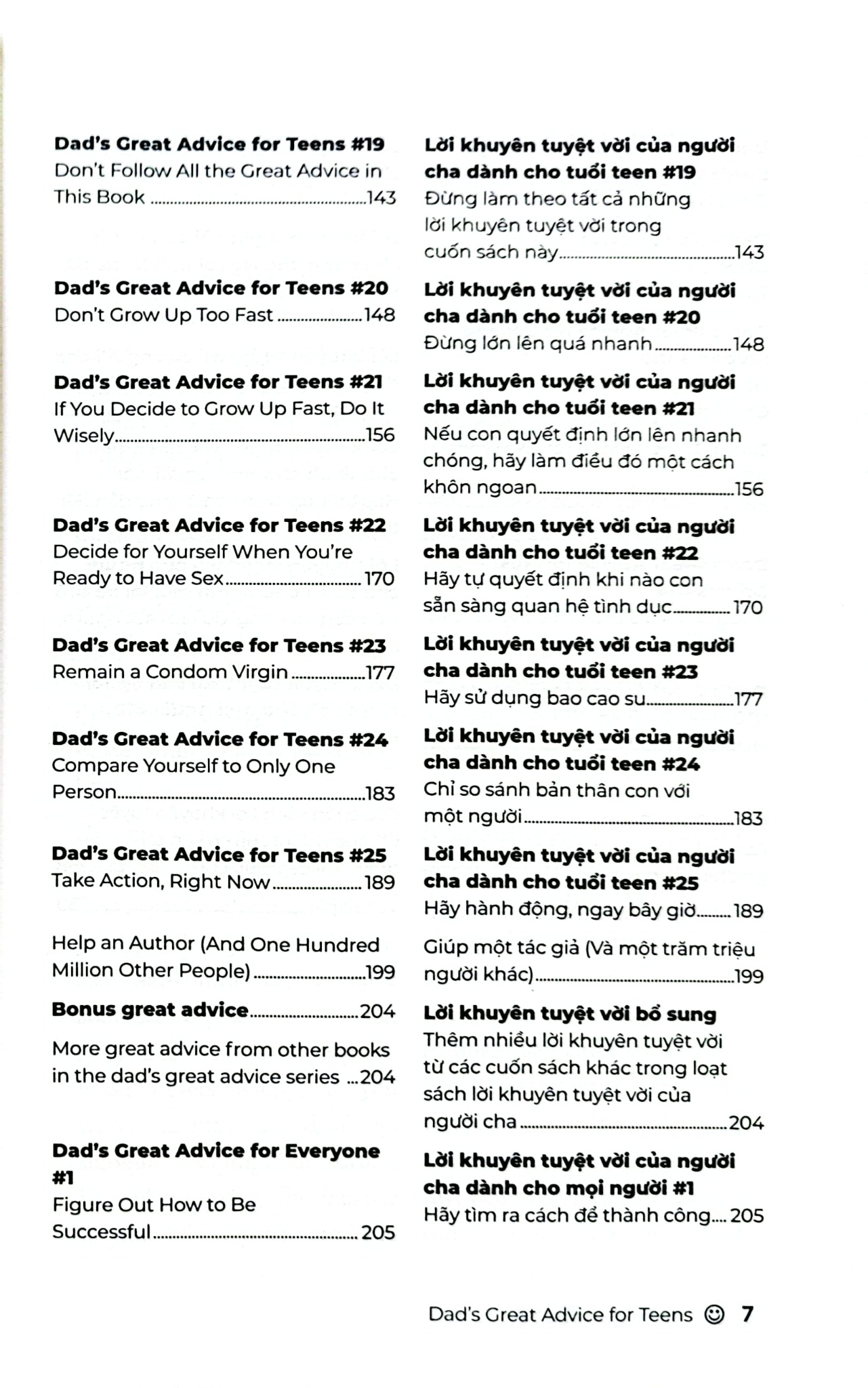 Lời Khuyên Của Bố - Marc Fienberg (Song ngữ Anh Việt) - Well Spring Billingual School