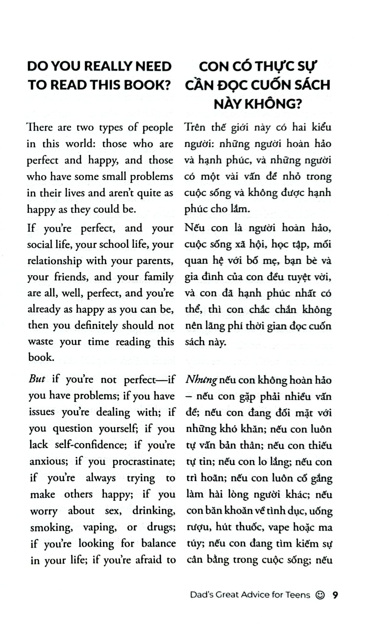 Lời Khuyên Của Bố - Marc Fienberg (Song ngữ Anh Việt) - Well Spring Billingual School