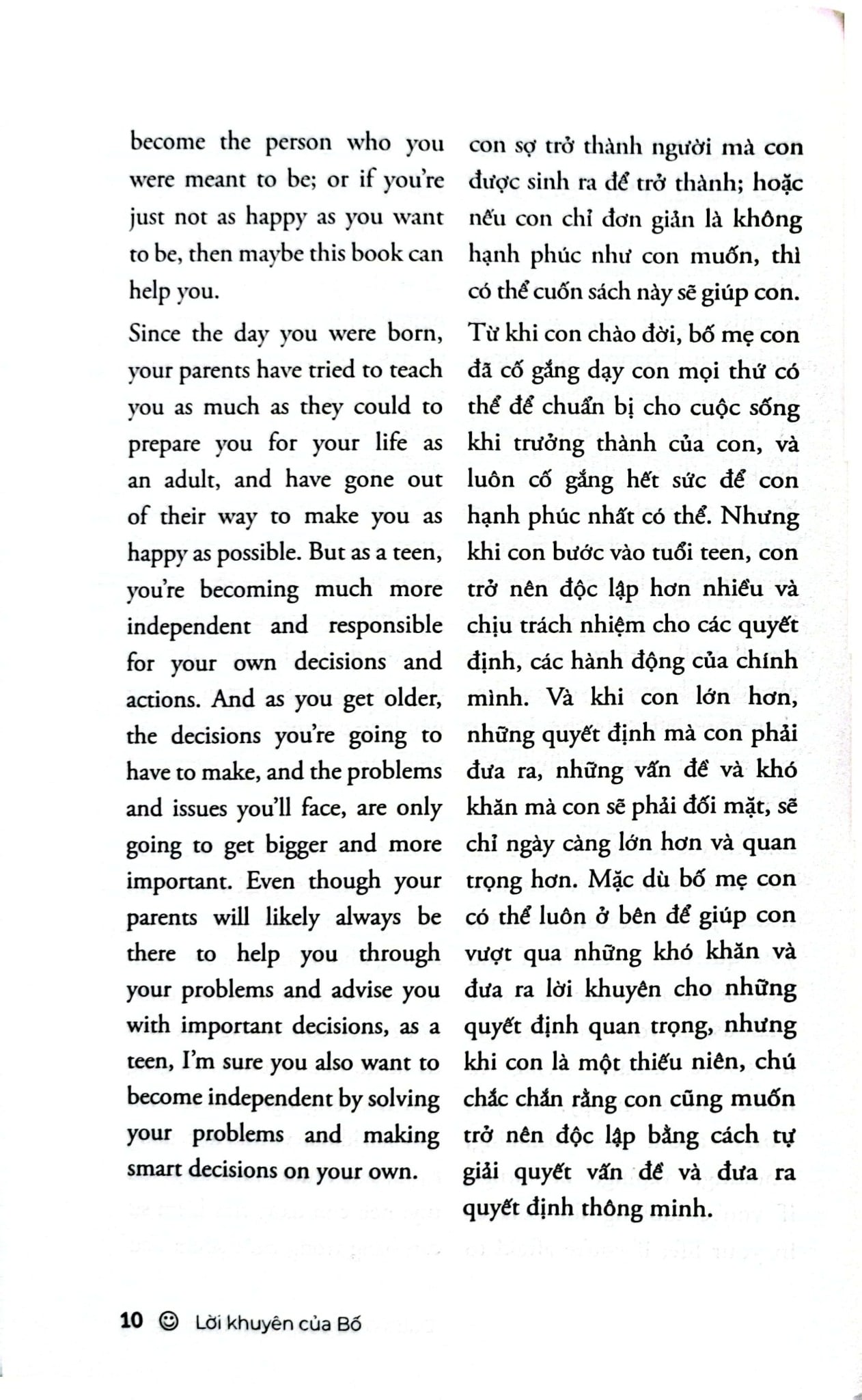 Lời Khuyên Của Bố - Marc Fienberg (Song ngữ Anh Việt) - Well Spring Billingual School