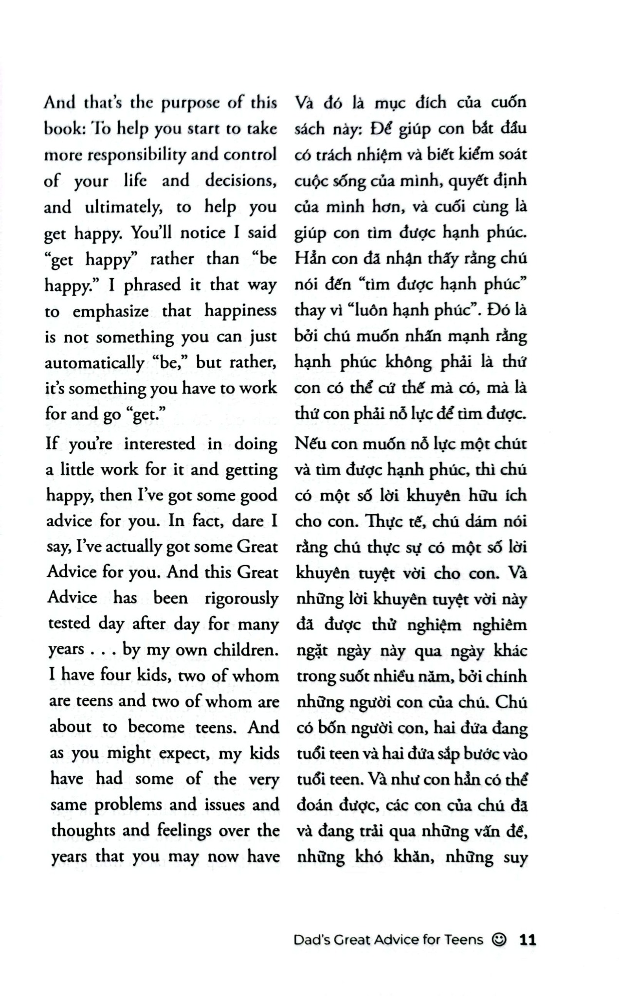 Lời Khuyên Của Bố - Marc Fienberg (Song ngữ Anh Việt) - Well Spring Billingual School