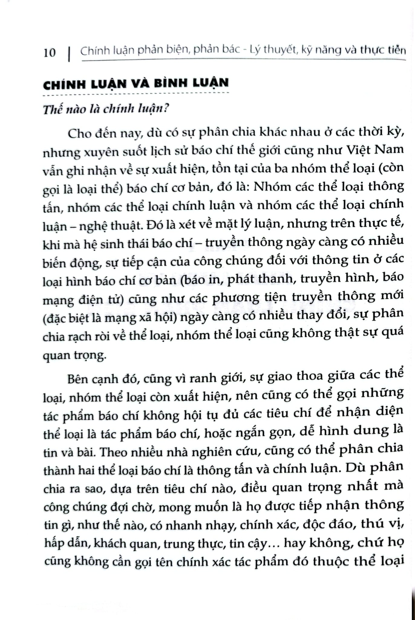 Chính Luận Phản Biện, Phản Bác - Lý Thuyết, Kỹ Năng Và Thưc Tiễn - TS. Nguyễn Tri Thức