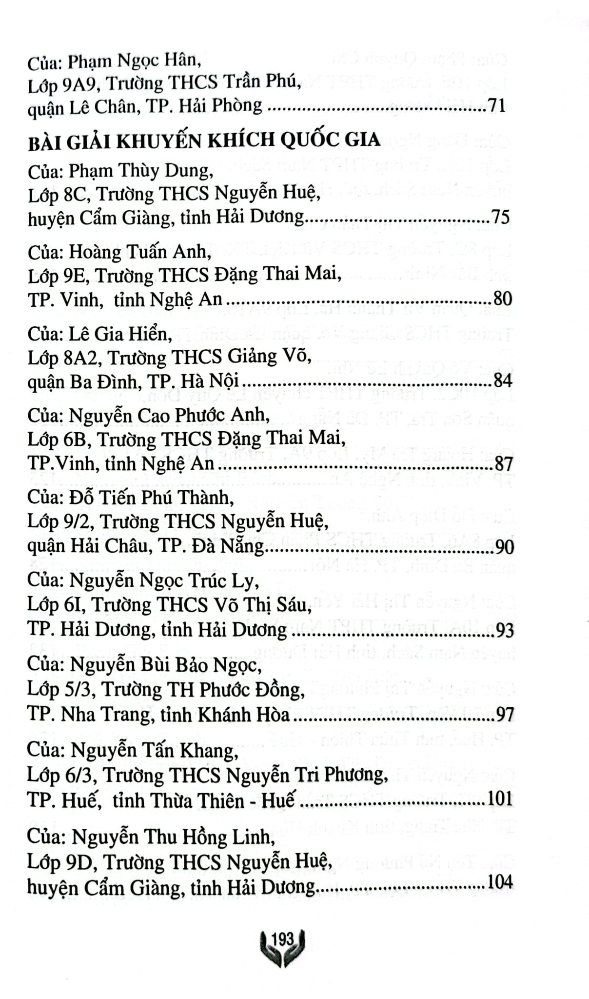 Niềm Hy Vọng Gửi Tương Lai - Những Bức Thư Đoạt Giải Cuộc Thi Viết Thư Quốc Tế Upu Lần Thứ 53 - Bộ Thông Tin Và Truyền Thông