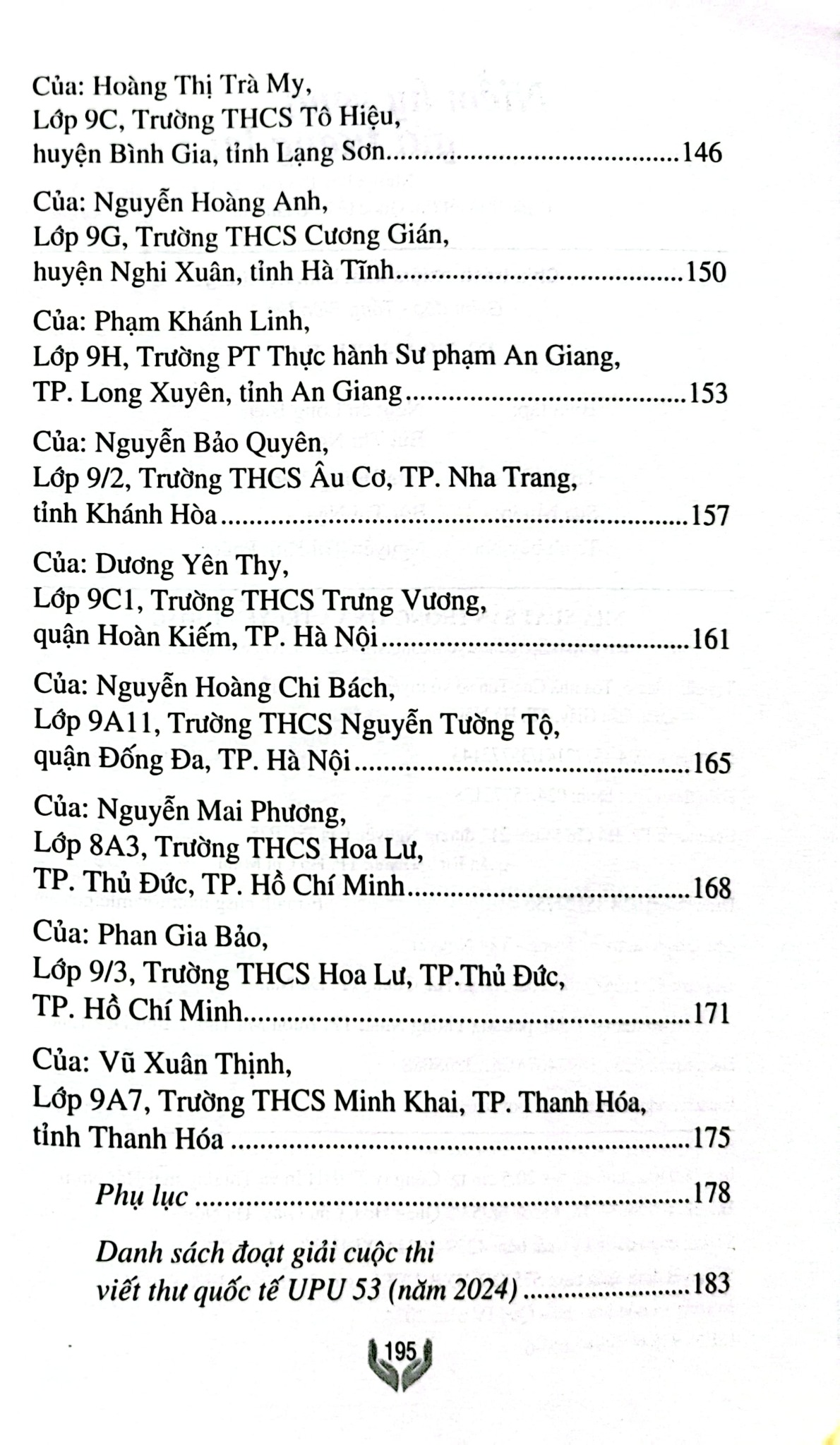 Niềm Hy Vọng Gửi Tương Lai - Những Bức Thư Đoạt Giải Cuộc Thi Viết Thư Quốc Tế Upu Lần Thứ 53 - Bộ Thông Tin Và Truyền Thông