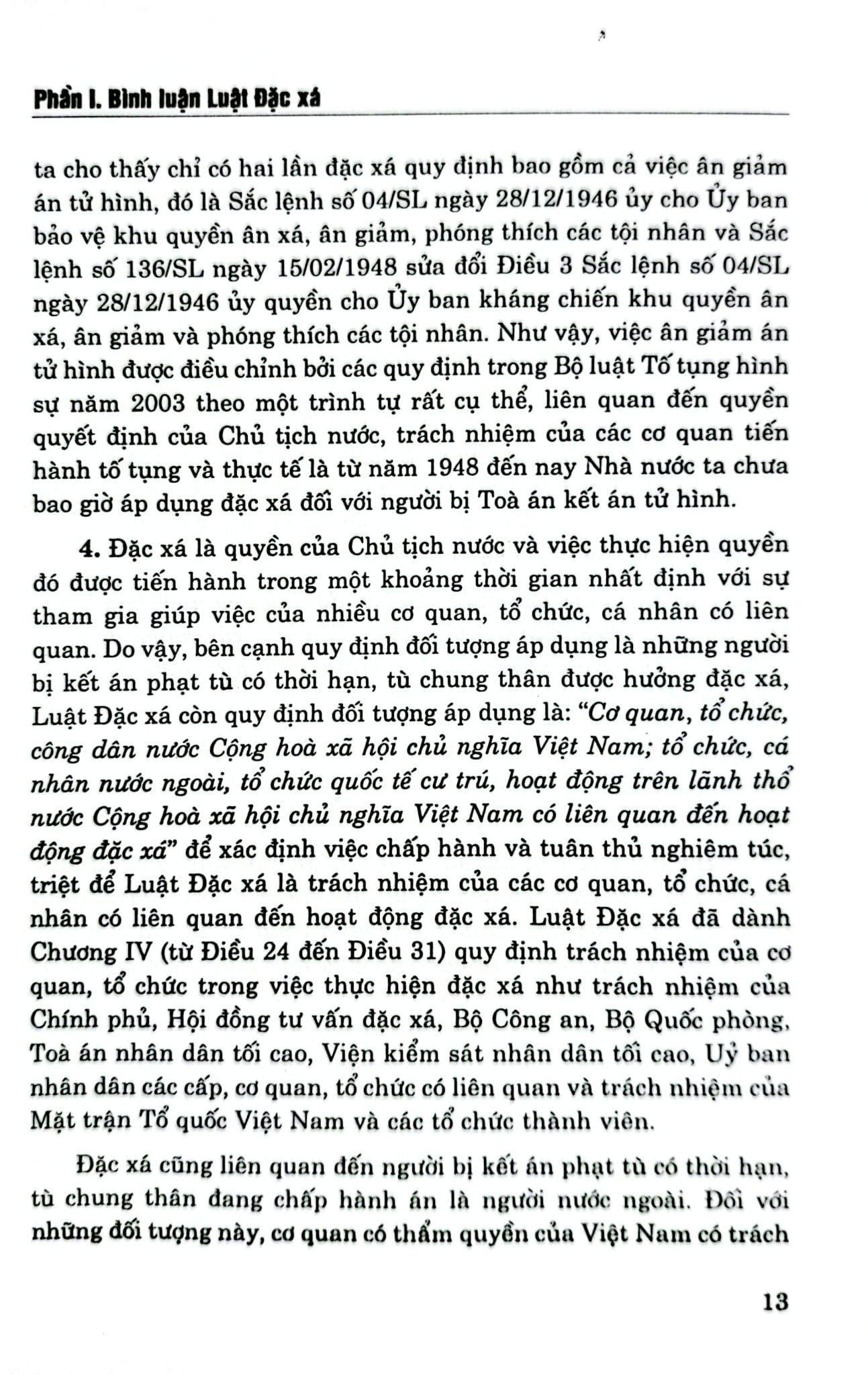 Bình Luận Luật Đặc Xá  - GS.TS Nguyễn Ngọc Anh