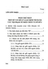 Định Tội Danh Các Tội Phạm Nhân Thân Sở Hữu Trong Luật Hình Sự - Một Số Vấn Đề Lý Luận Và Thực Tiễn (Sách Chuyên Khảo) - Nhiều Tác Giả