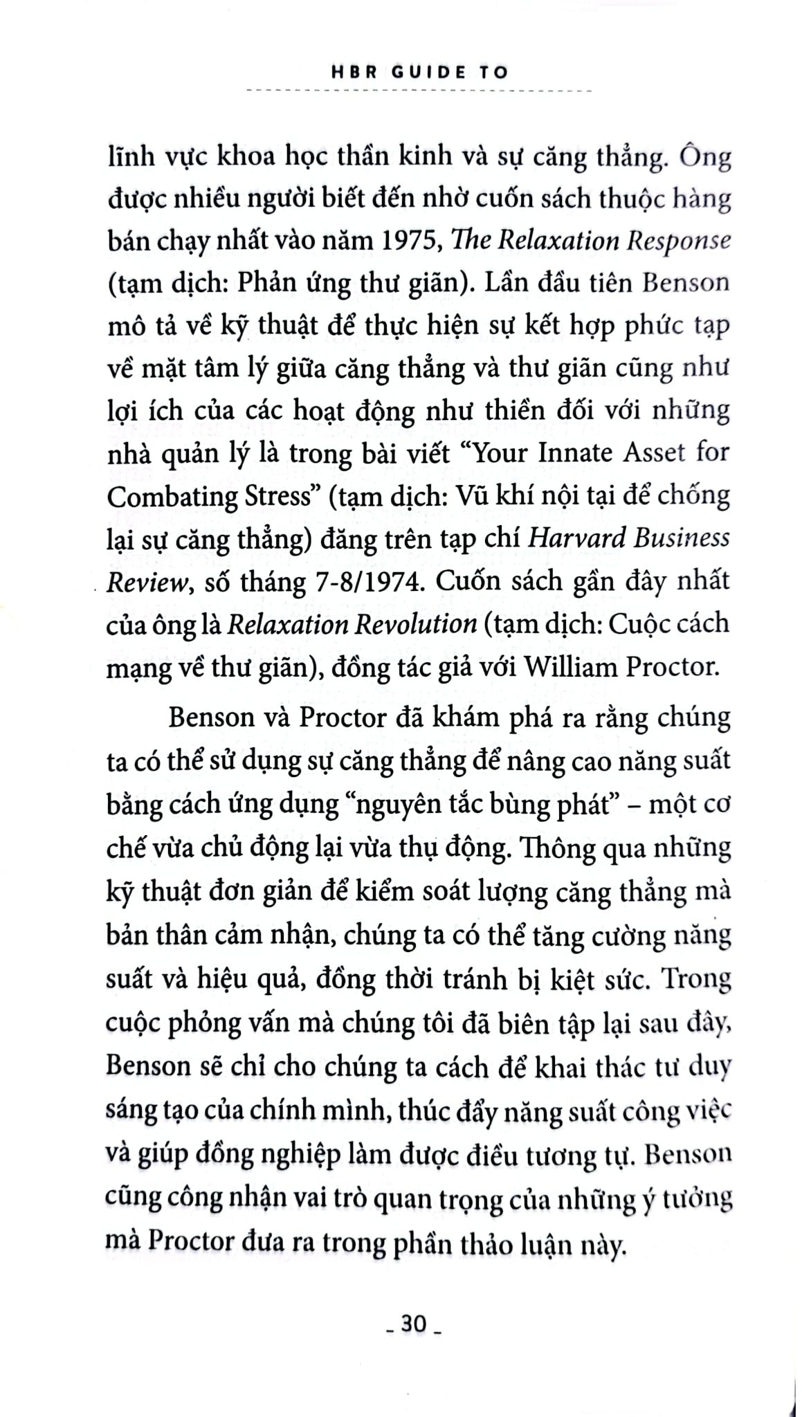 HBR Guide To – Giải Tỏa Áp Lực - Harvard Business Review Press