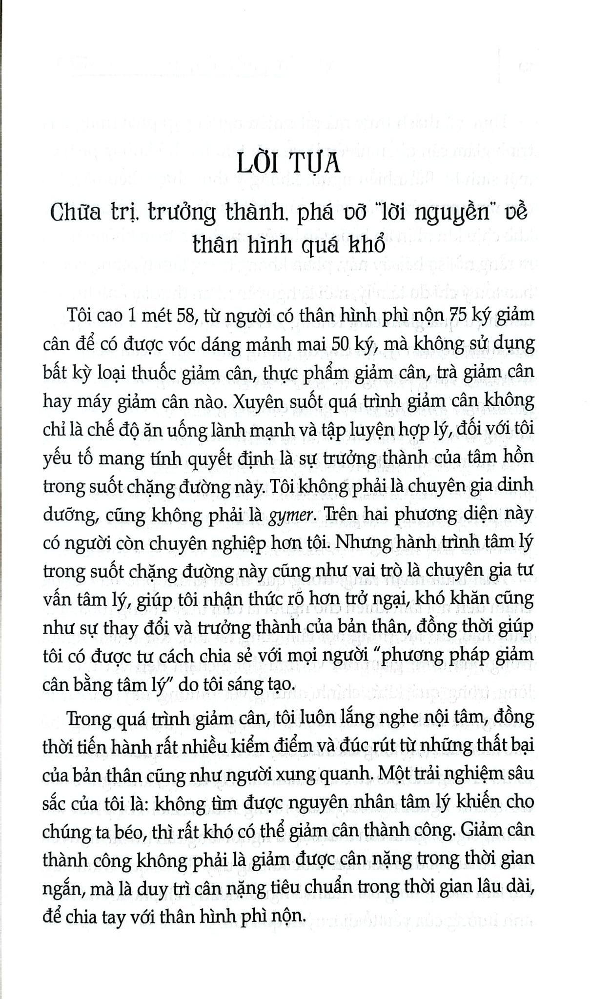 Giảm Cân Hiệu Quả Bằng Tâm Lý - Từ Từ