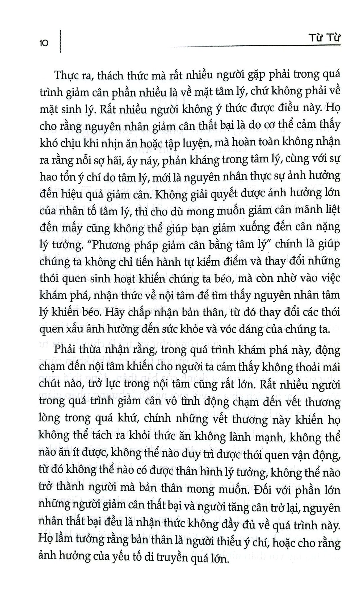 Giảm Cân Hiệu Quả Bằng Tâm Lý - Từ Từ
