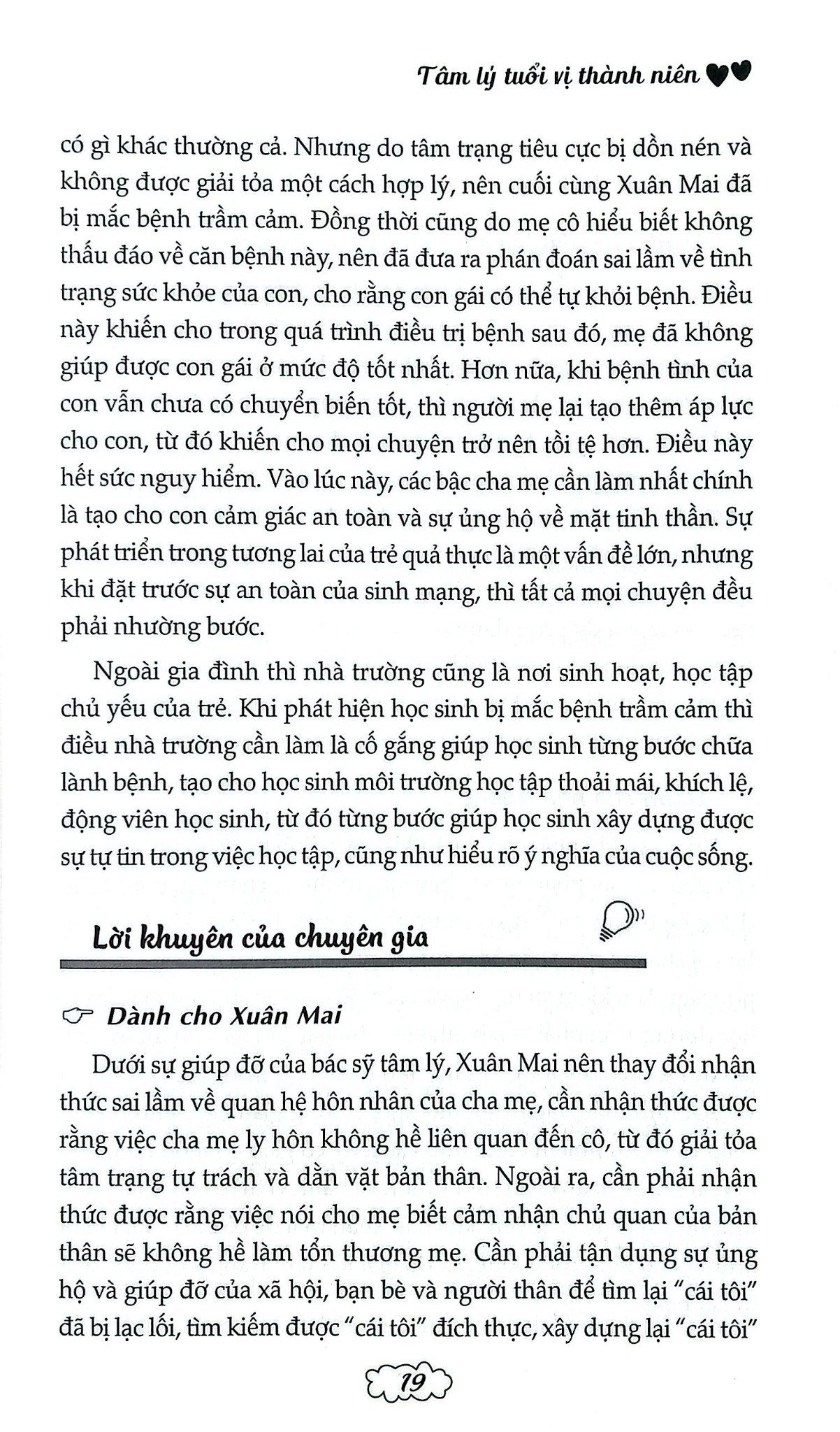Những Phân Tích Và Lời Khuyên Của Các Chuyên Gia - Tâm Lý Tuổi Vị Thành Niên - Mông Hoa Khánh; 
Trần Giang Sơn