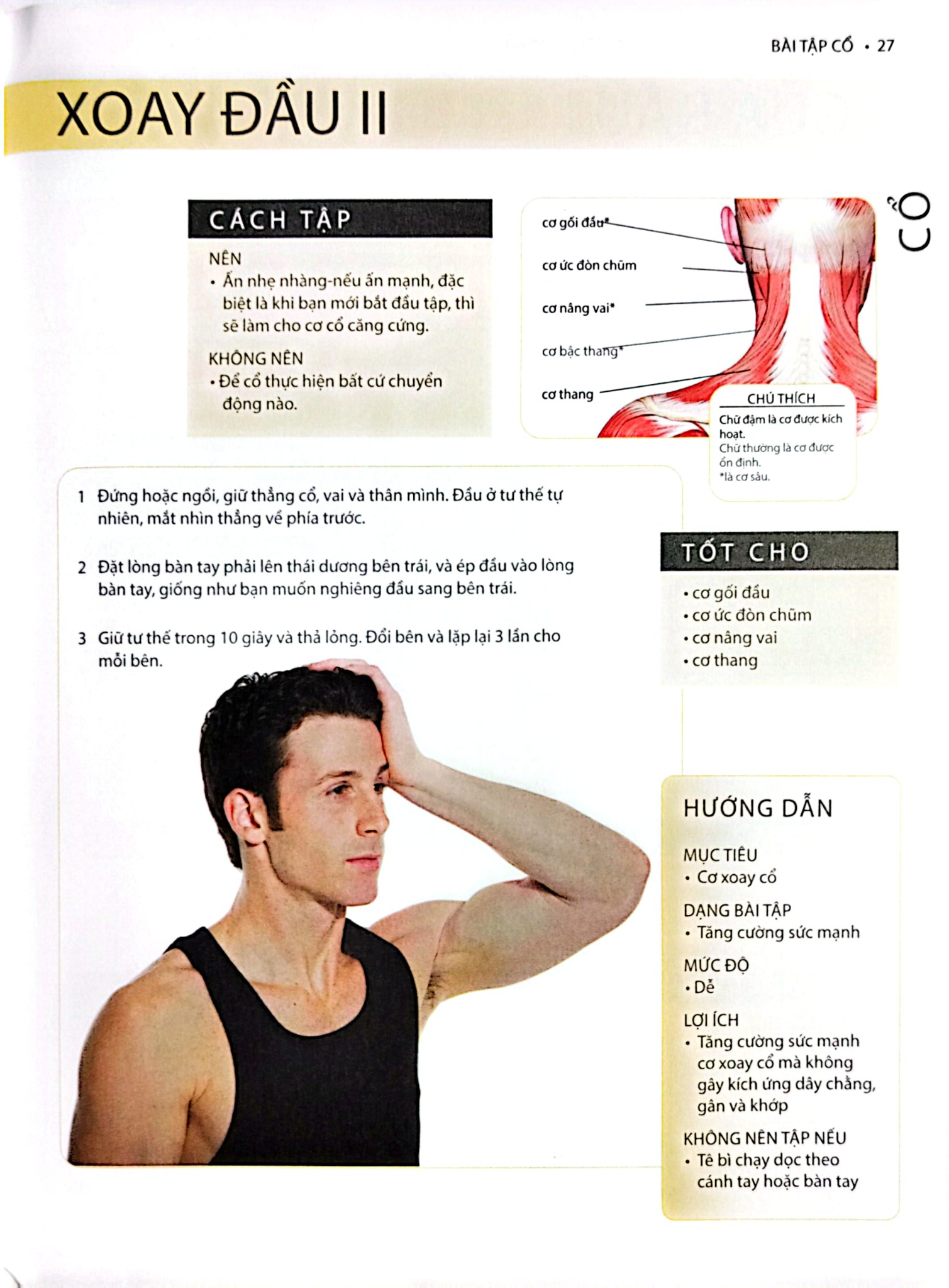 Cổ, Vai, Lưng Khỏe Mạnh Với Bài Tập Cơ Bản (Sách Ảnh; In Màu) - Philip Striano