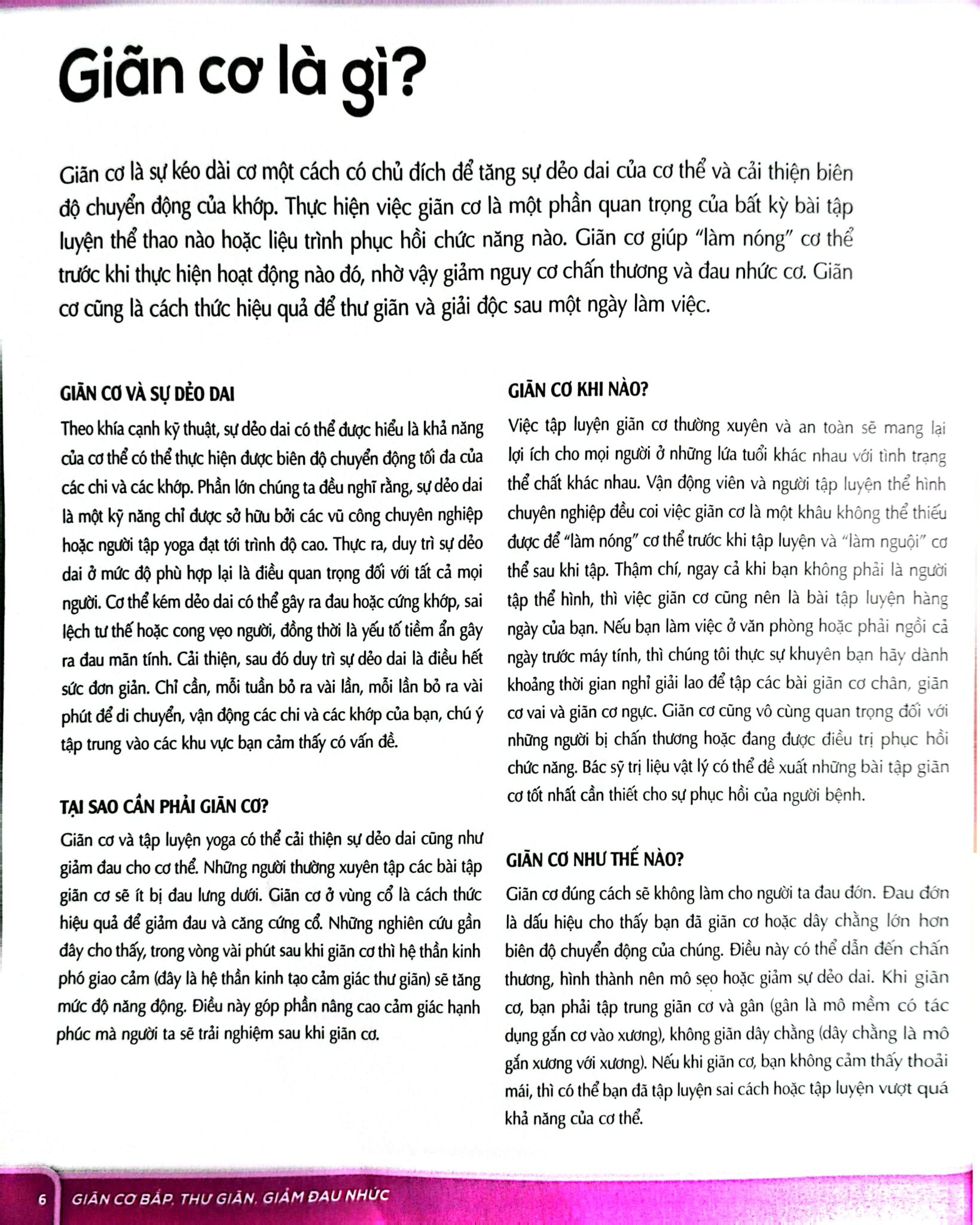 Giãn Cơ Bắp, Thư Giãn, Giảm Đau Nhức (Sách Ảnh; In Màu) - Sophie Cornish-Keefe