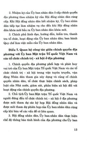  Luật Tổ Chức Chính Quyền Địa Phương Năm 2025 - Quốc hội 