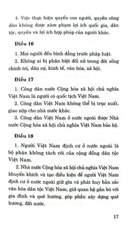  Hiến Pháp Nước Cộng Hòa Xã Hội Chủ Nghĩa Việt Nam Năm 2013 (Sửa Đổi, Bổ Sung Năm 2025) - Quốc hội 