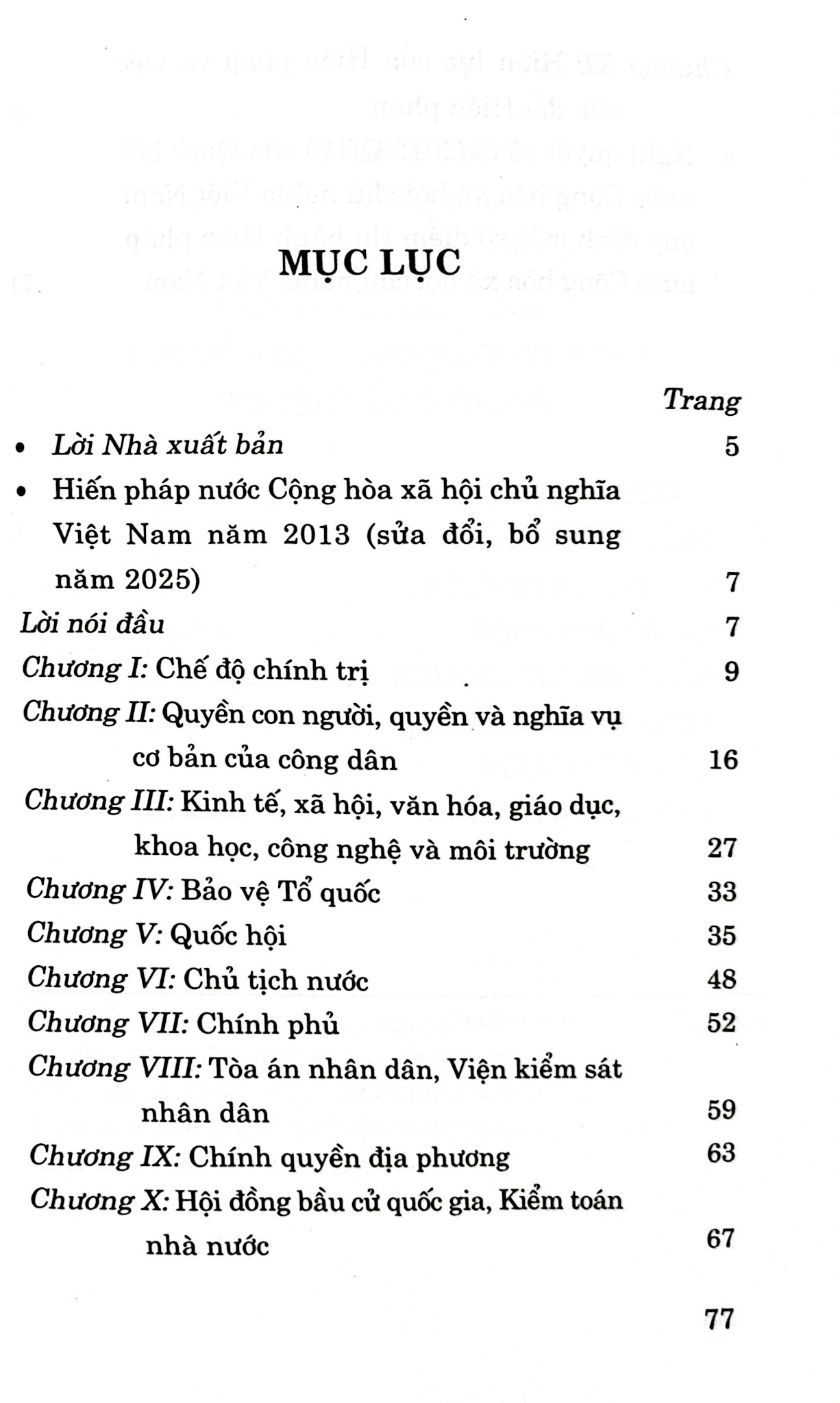 Hiến Pháp Nước Cộng Hòa Xã Hội Chủ Nghĩa Việt Nam Năm 2013 (Sửa Đổi, Bổ Sung Năm 2025) - Quốc hội