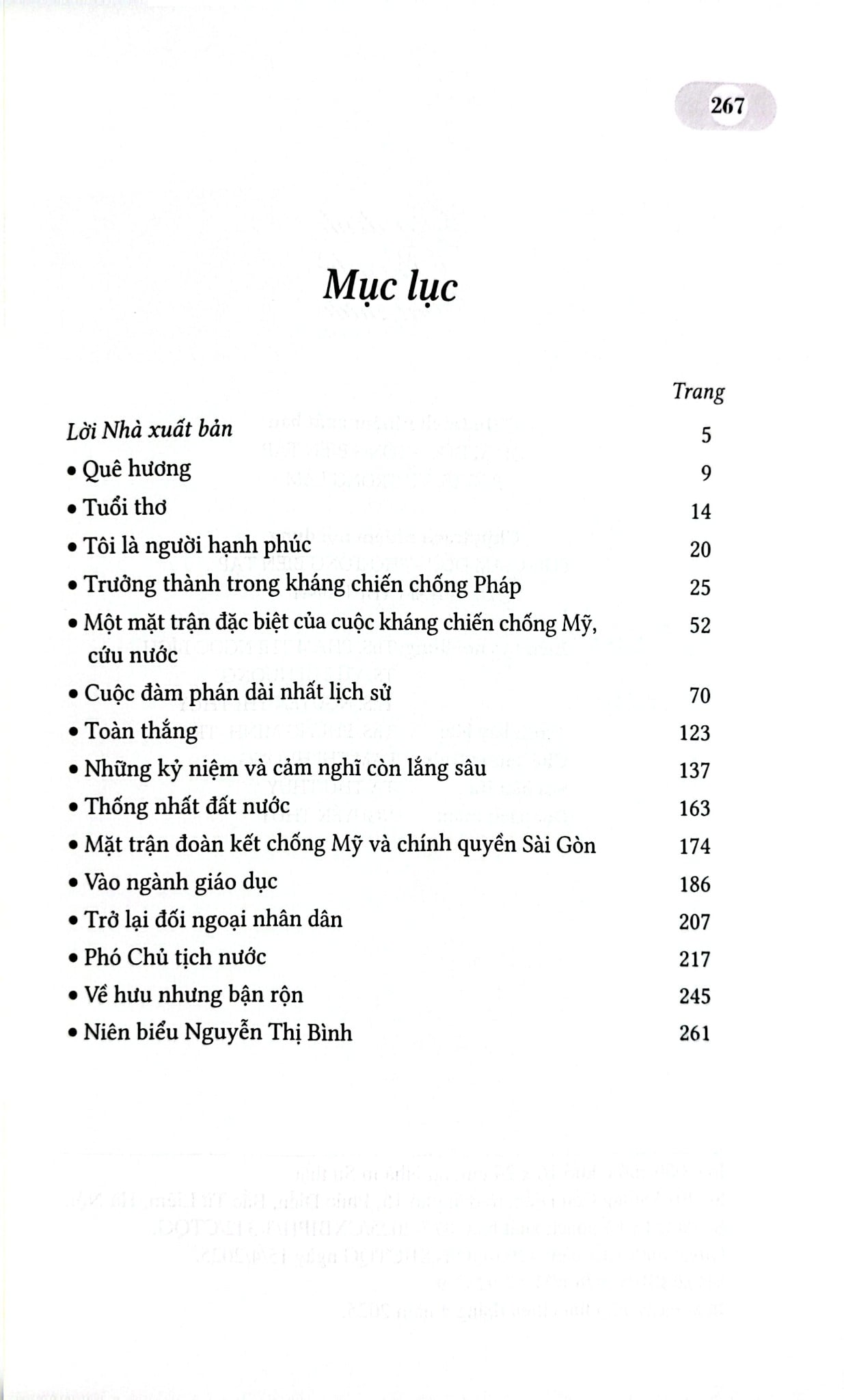 Gia Đình Bạn Bè Đất Nước ( Hồi Ký Nguyễn Thị Bình ) - Bìa Mềm
