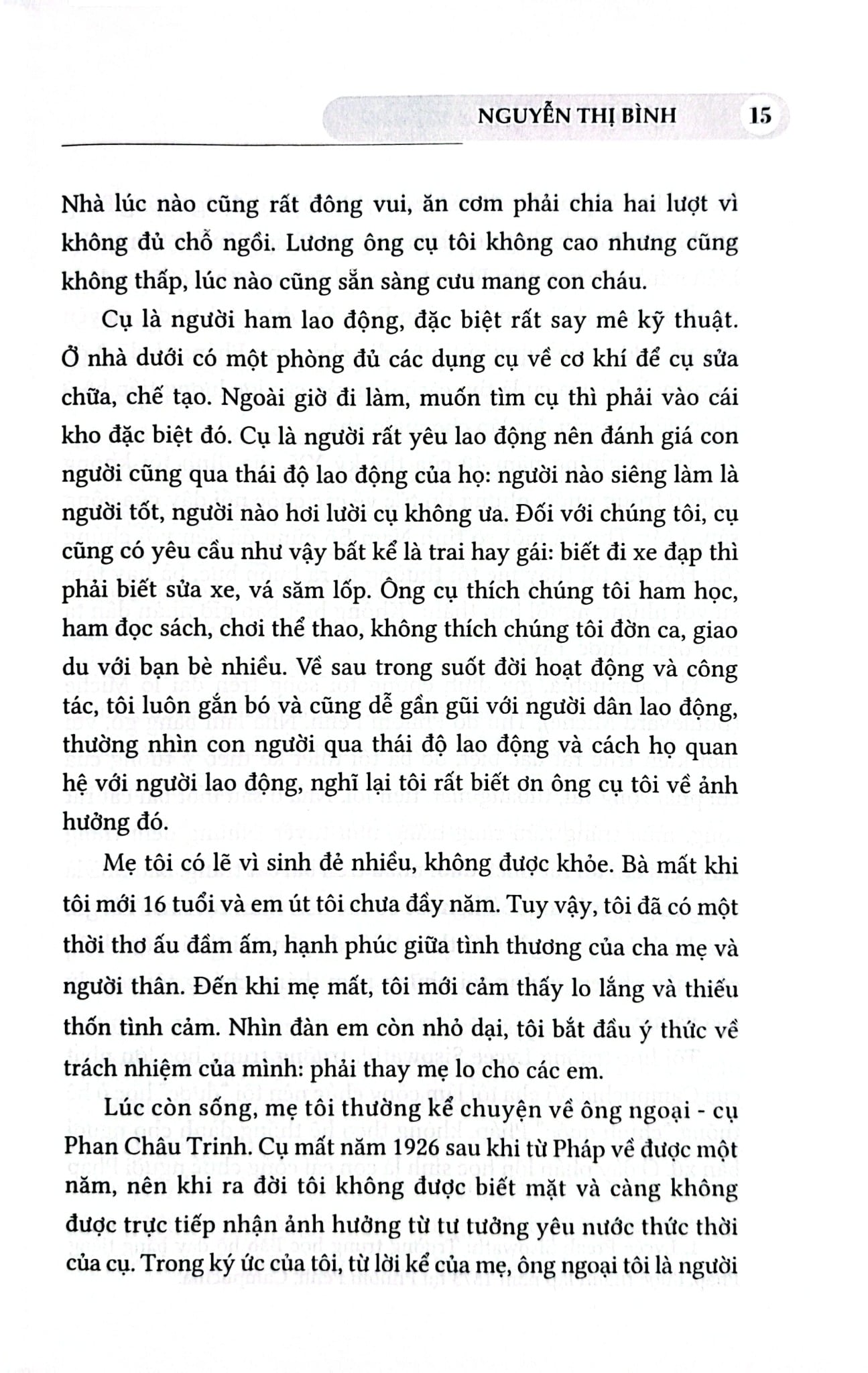 Gia Đình Bạn Bè Đất Nước ( Hồi Ký Nguyễn Thị Bình ) - Bìa Mềm