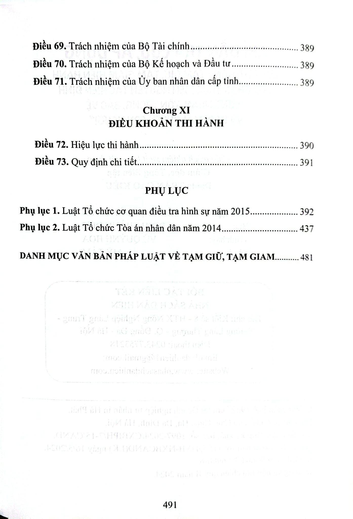 Chỉ Dẫn Tra Cứu, Áp Dụng Luật Thi Hành Tạm Giữ, Tạm Giam Hiện Hành Góp Phần Thực Hiện Nguyên Tắc Hiến Định "Công Nhận, Tôn Trọng, Bảo Vệ Và Bảo Đảm Quyền Con Người"