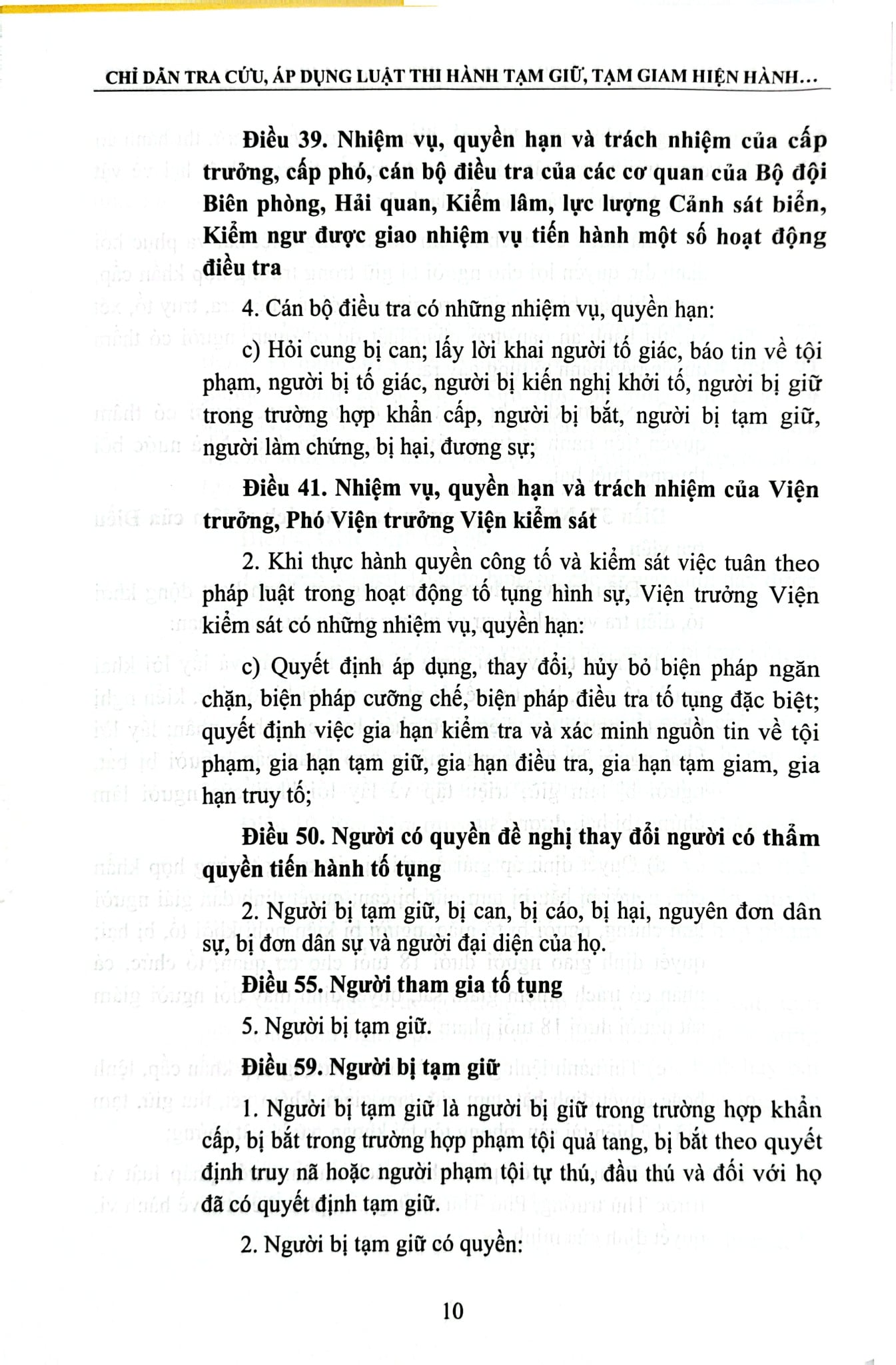 Chỉ Dẫn Tra Cứu, Áp Dụng Luật Thi Hành Tạm Giữ, Tạm Giam Hiện Hành Góp Phần Thực Hiện Nguyên Tắc Hiến Định "Công Nhận, Tôn Trọng, Bảo Vệ Và Bảo Đảm Quyền Con Người"