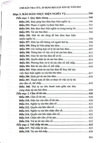  Chỉ Dẫn Tra Cứu, Áp Dụng Bộ Luật Dân Sự Năm 2015 ( Tái Bản Lần Thứ Nhất, Có Sửa Đổi, Bổ Sung) - TS. Nguyễn Thúy Hiền 
- ThS. NCS.Tạ Đình Tuyên 