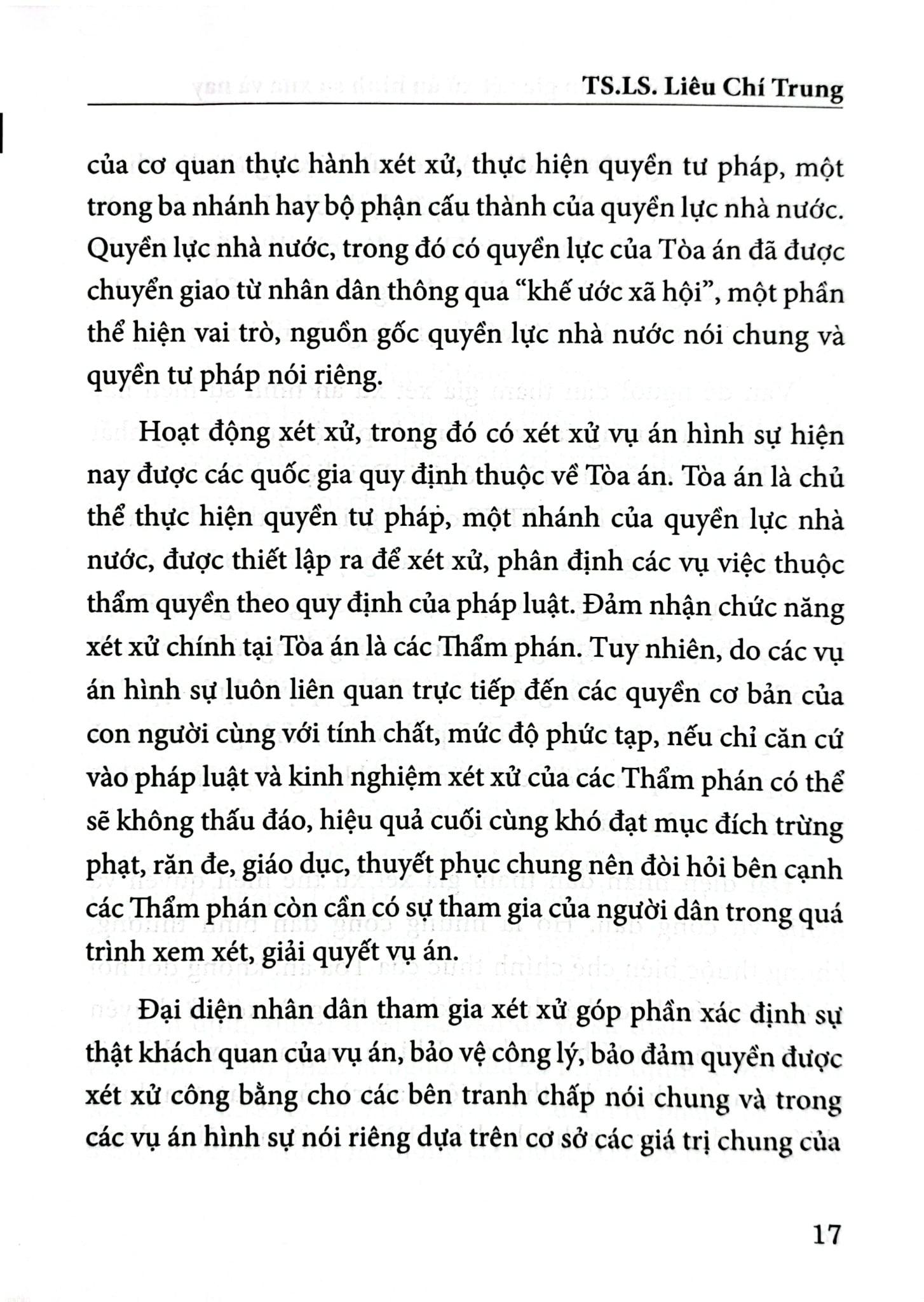 Đại Diện Nhân Dân Tham Gia Xét Xử Án Hình Sự Xưa Và Nay - TS. LS Lê Chí Trung
