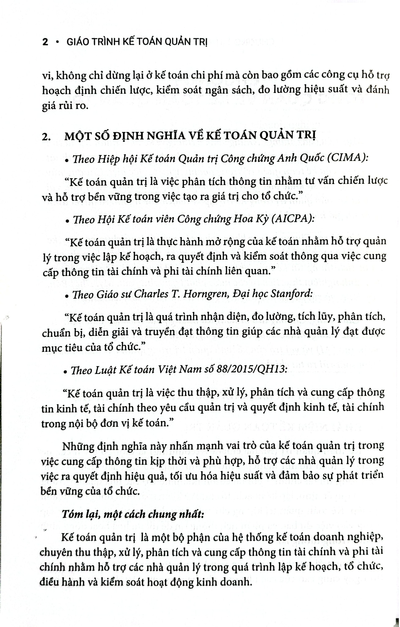 Giáo Trình Kế Toán Quản Trị - Nhiều Tác Giả
